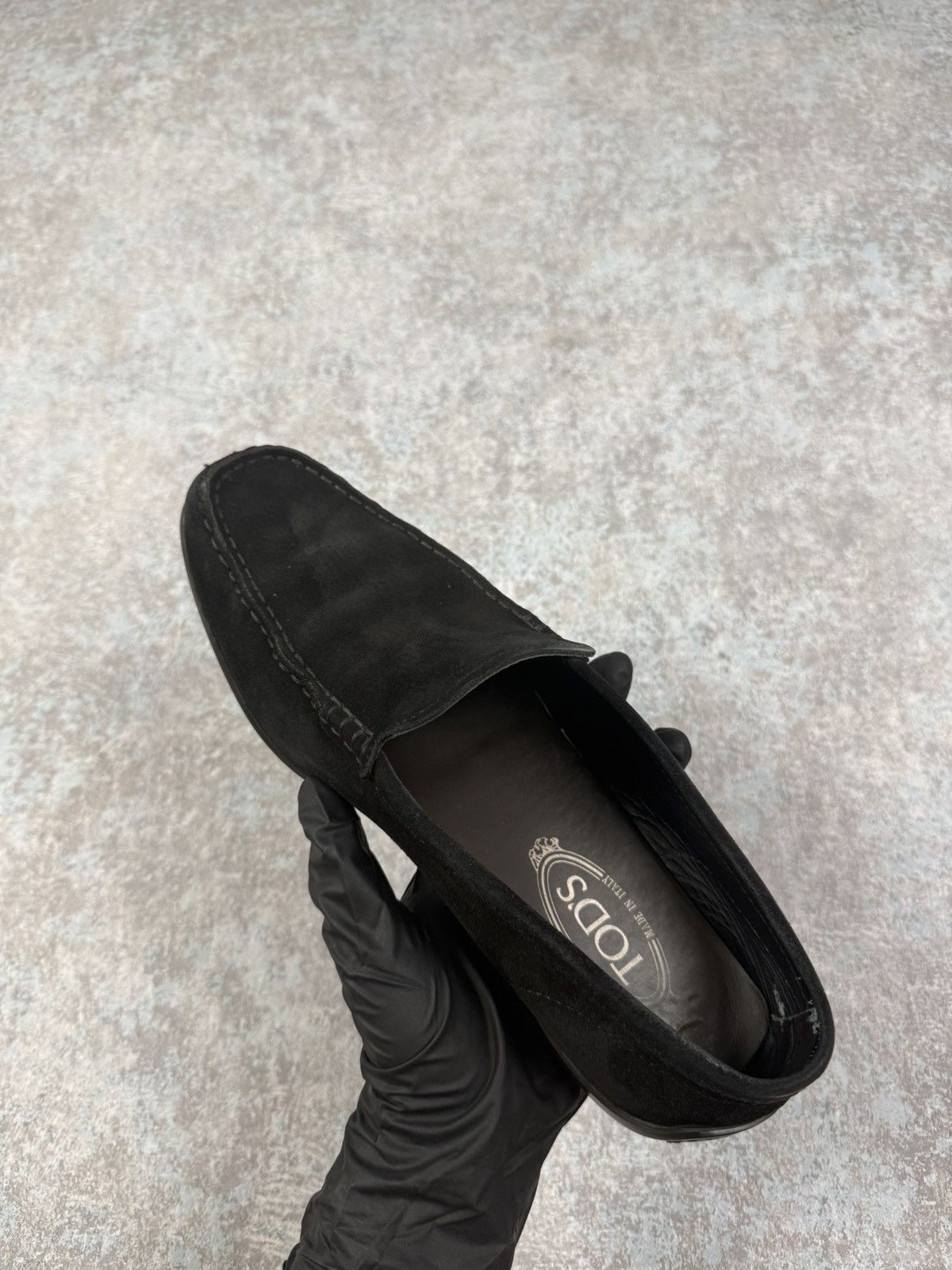 Designer × Tod's Tod's Men's Black Slip On Suede Moccasins Loafers Size 8 Size US 8 / EU 41 - 4 Thumbnail