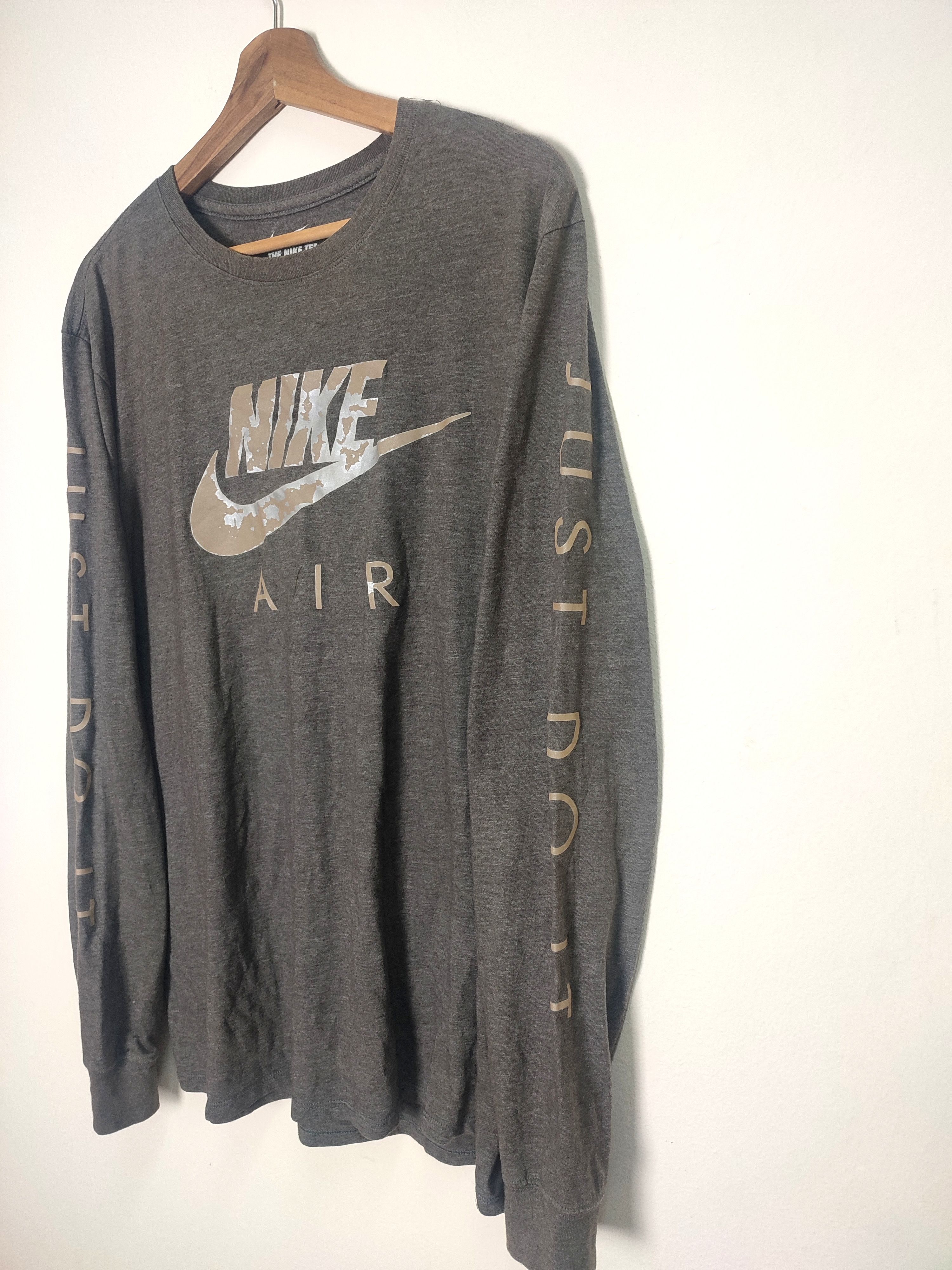 Nike Vintage Reflection Nike Just Do it Long Sleeve Size US L / EU 52-54 / 3 - 3 Thumbnail