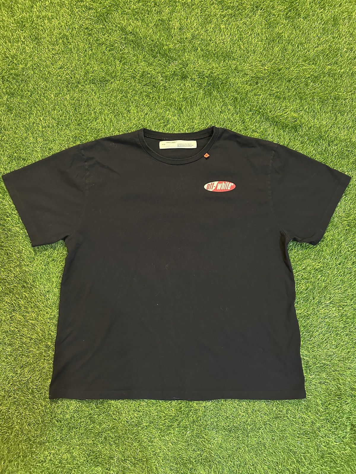 Off white ss19 split logo tee shirt size XL