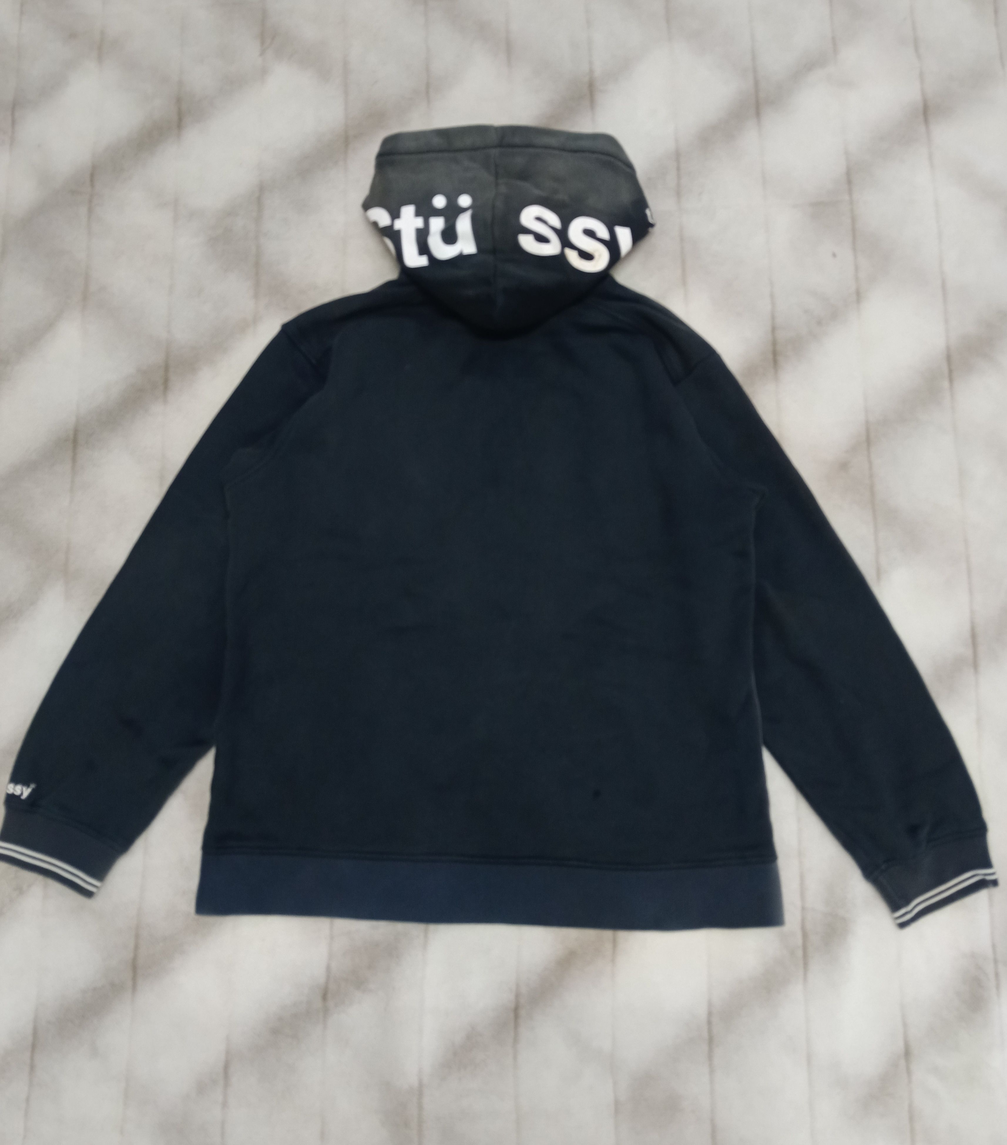 Stussy SiCK DISTRESSED 2 TONE FADE STUSSY HOODIE Size US L / EU 52-54 / 3 - 7 Thumbnail