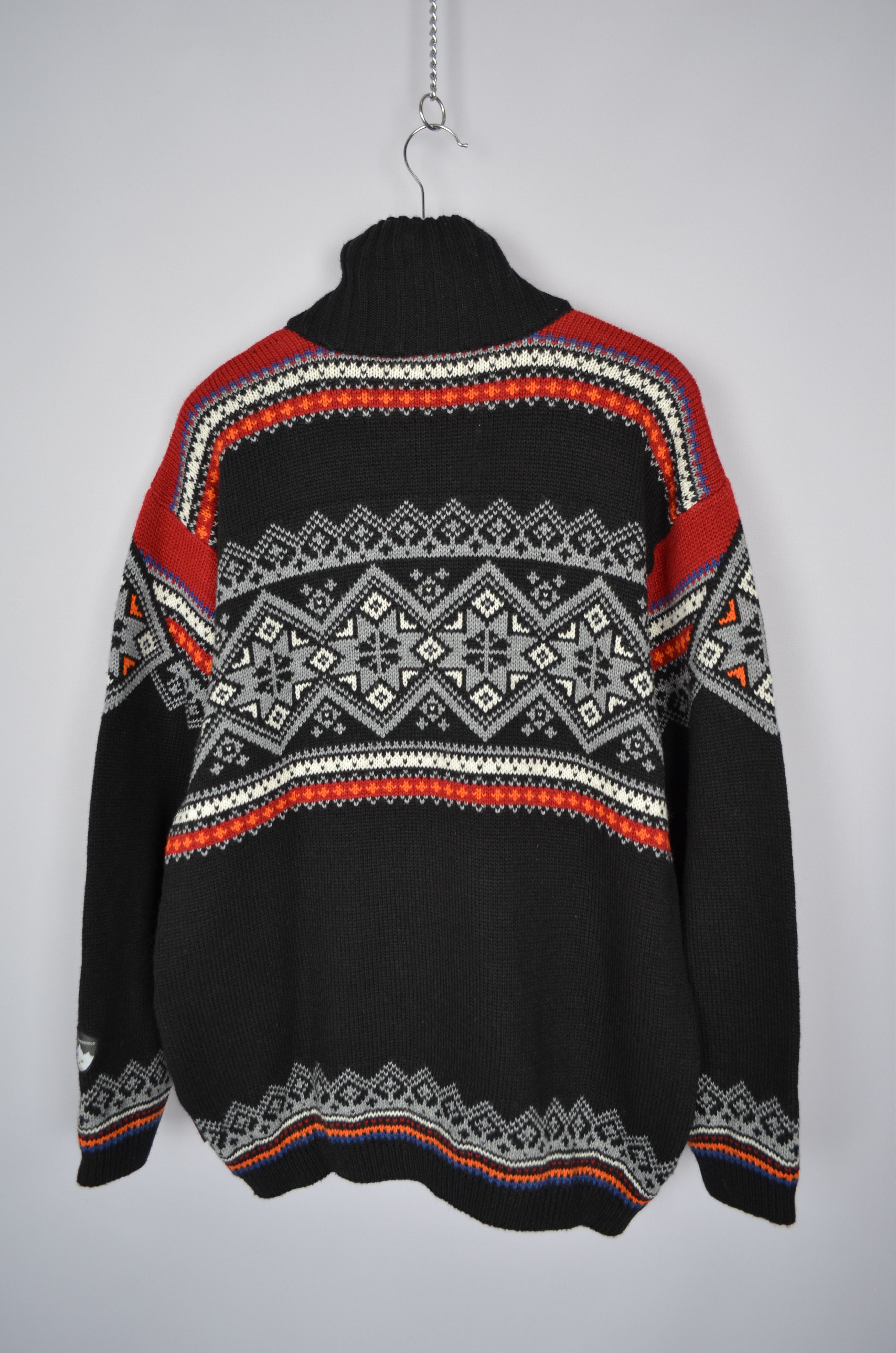 Dale Of Norway × Vintage F.LLI CAMPAGNOLO Multi Fair Isle 1/4 Zip Wool Knit Insulated Size US L / EU 52-54 / 3 - 8 Thumbnail