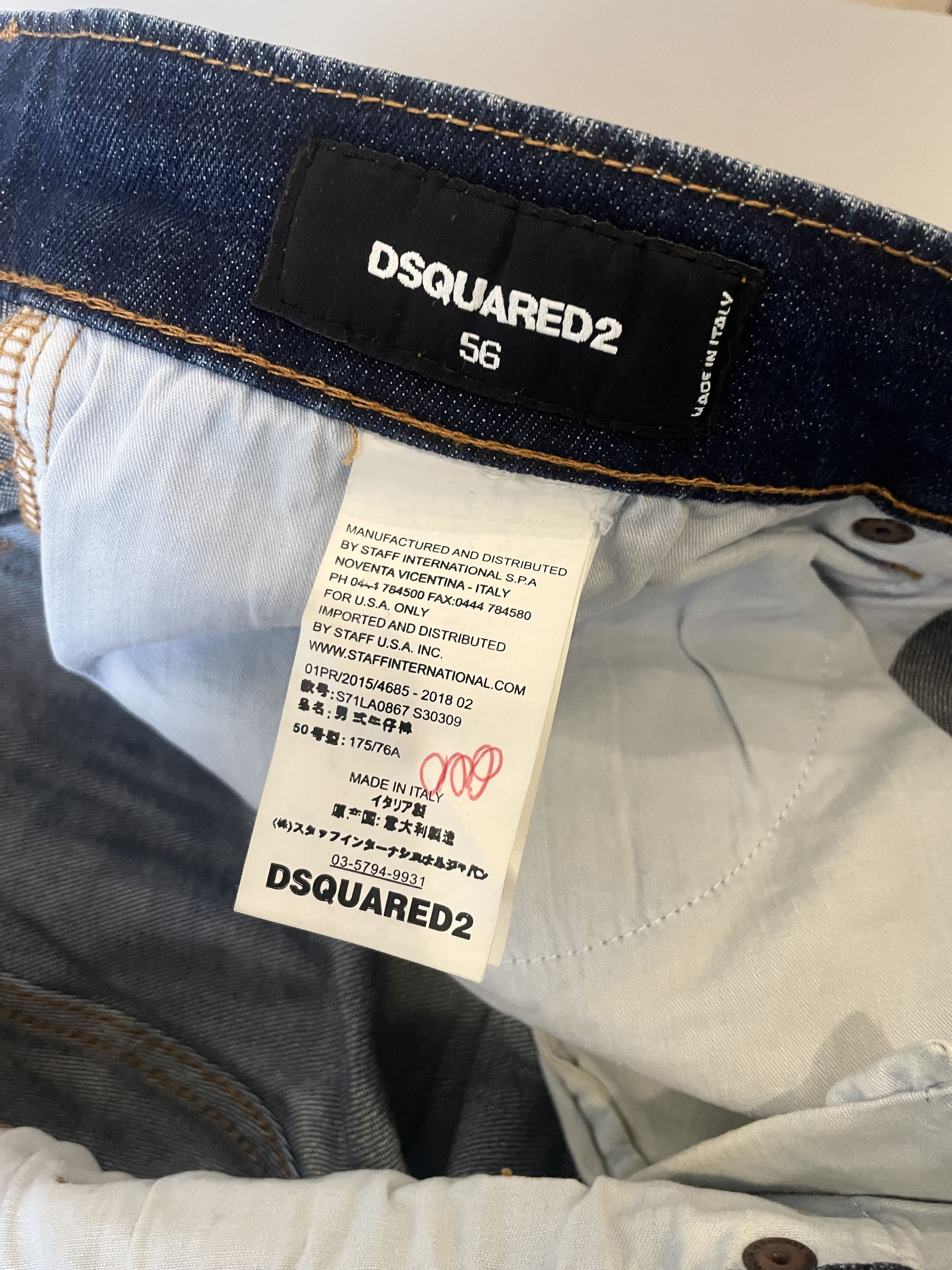 Dsquared2 Rare Dsquared 2 blue denim jeans Size US 36 / EU 52 - 9 Thumbnail