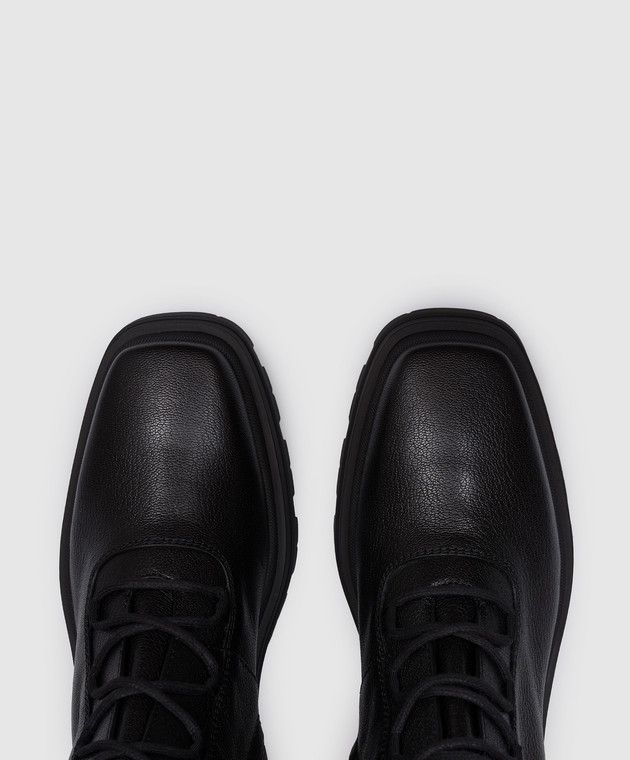 Jimmy Choo Noemi 45 black leather boots Size US 7 / IT 37 - 4 Thumbnail