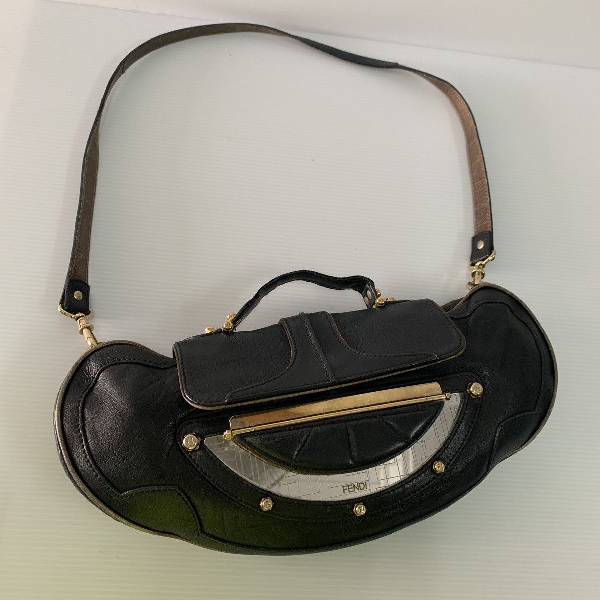 Fendi Fendi Mini Mirror Vanity Leather Small Bag Size ONE SIZE - 4 Thumbnail