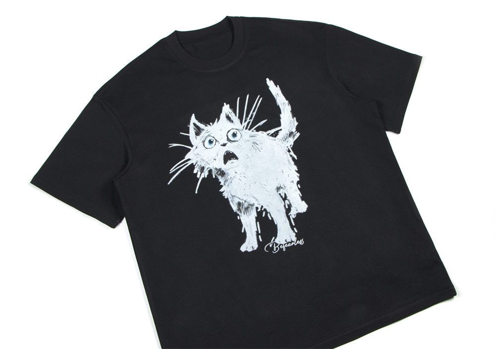 Japanese Brand × Vintage Hip-hop casual graffiti abstract kitten print T-shirt Size US M / EU 48-50 / 2 - 3 Thumbnail