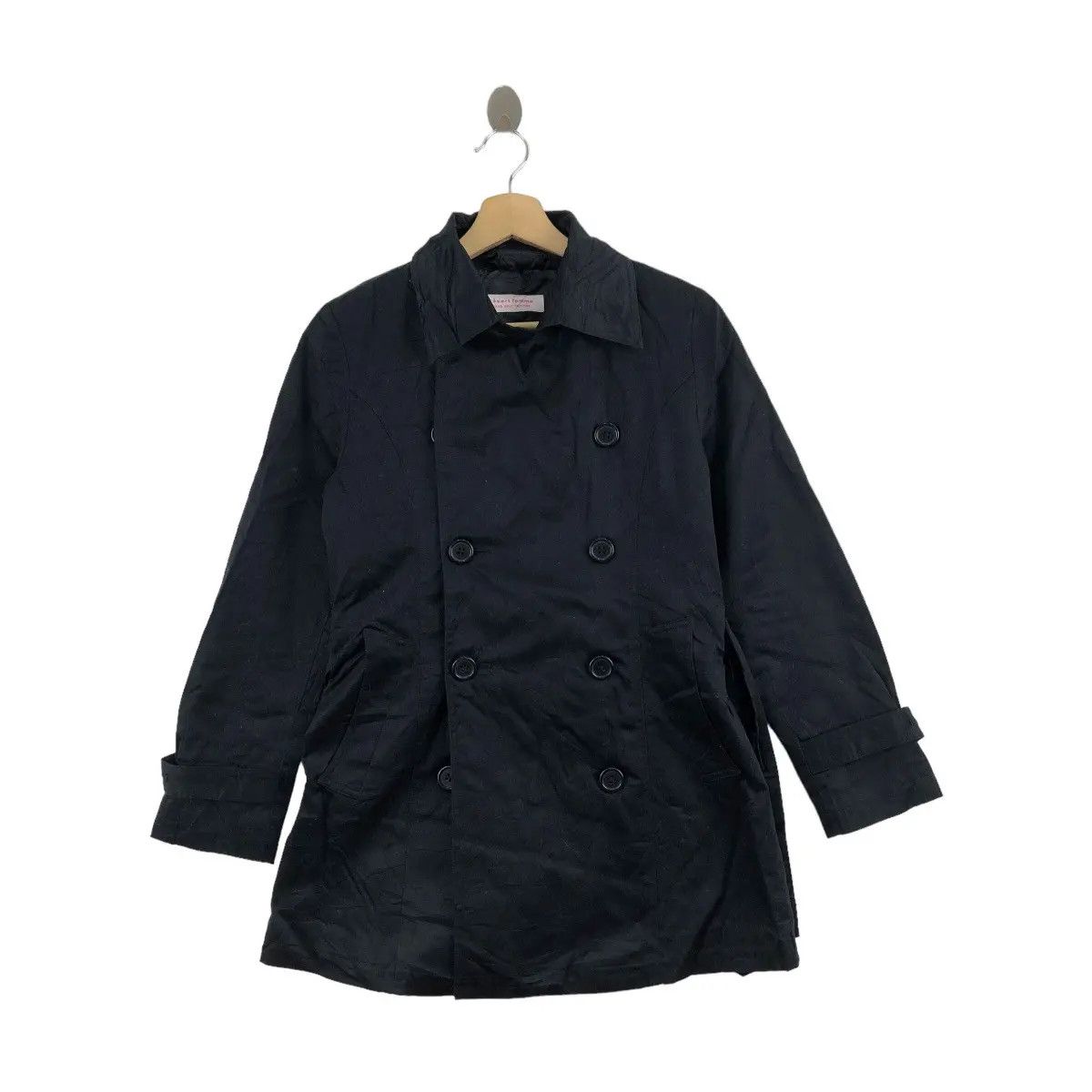 Vintage Vtg DEZERT FEMME JAPAN Mode Pour Peacoat Trench Coat Jacket Size S / US 4 / IT 40 - 1 Thumbnail