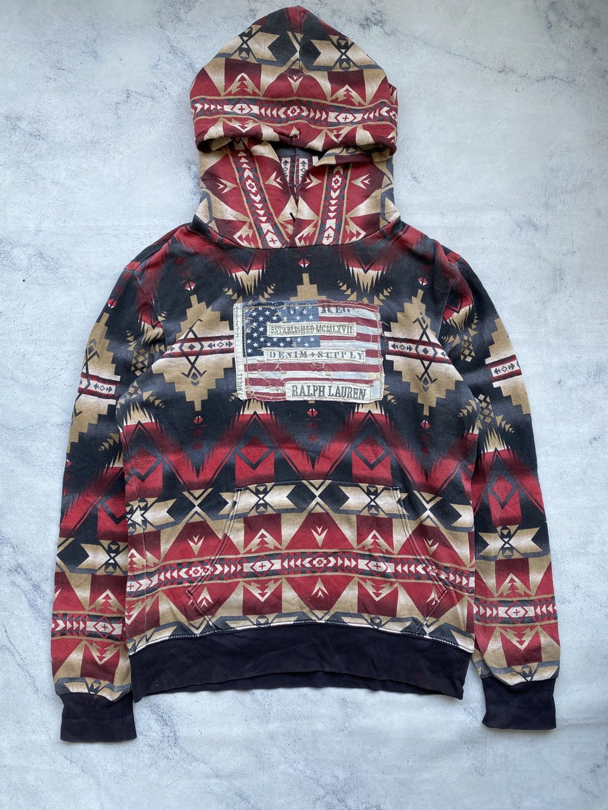 Denim & Supply Ralph Lauren Ralph Lauren Denim Supply Aztec Hoodie Size US M / EU 48-50 / 2 - 2 Thumbnail
