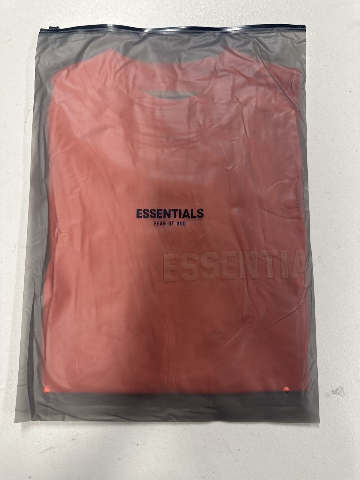 Essentials Fear of God Essentials Short sleeve tee Coral Size US XS / EU 42 / 0 - 4 Thumbnail