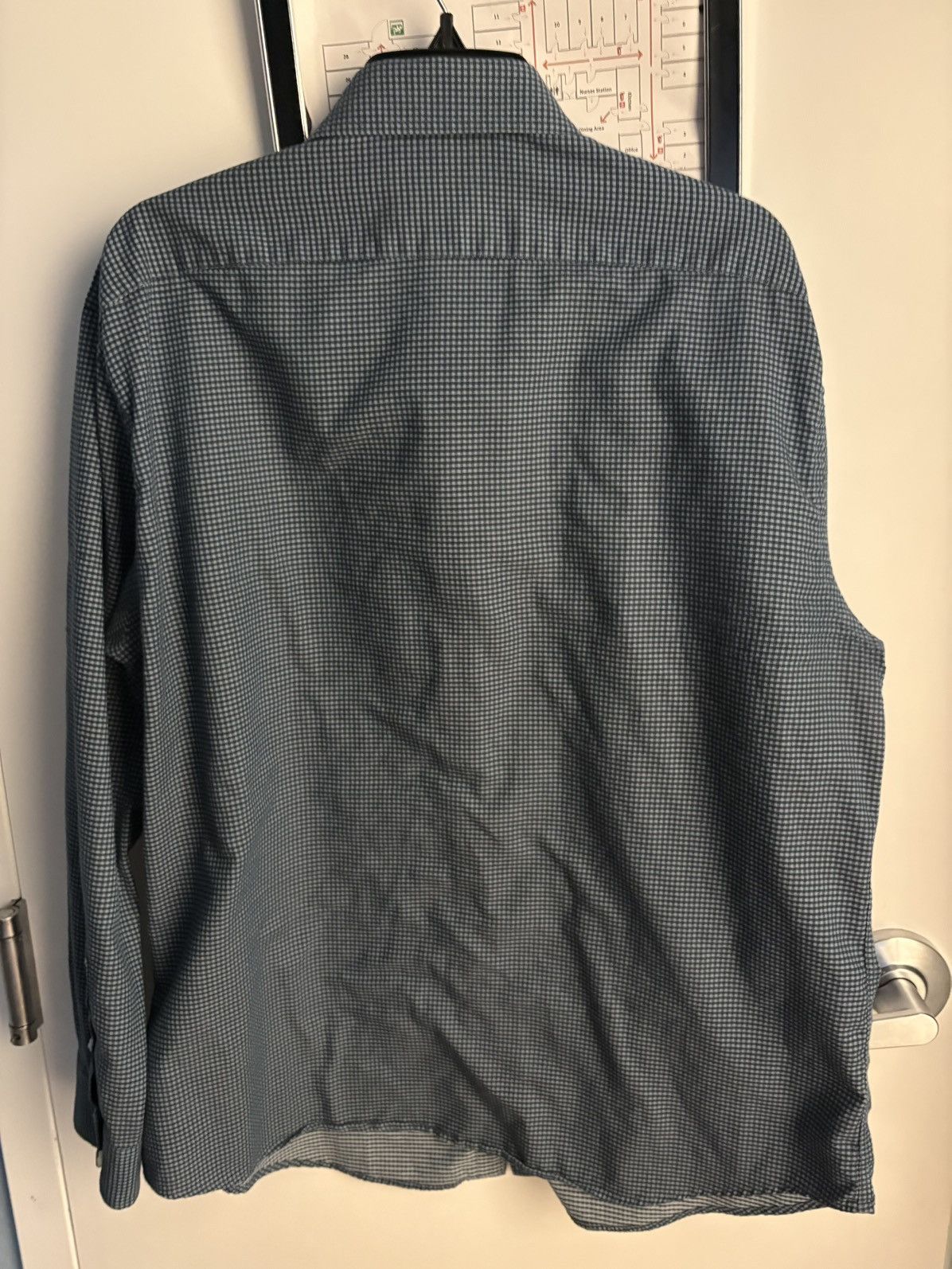 Lucky Brand Lucky Brand Blue Check Woven Cotton Button-Up Slim Fit XL Size US XL / EU 56 / 4 - 4 Thumbnail