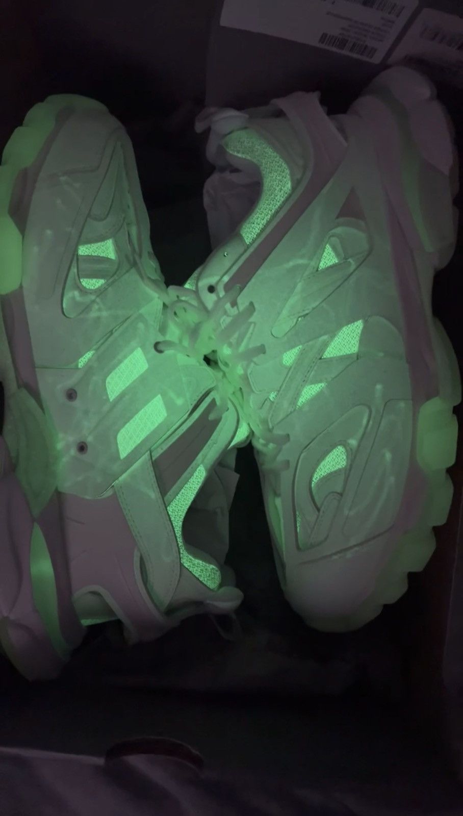 Balenciaga Balenciaga Track White Glow in the Dark Size US 12 / EU 45 - 2 Thumbnail