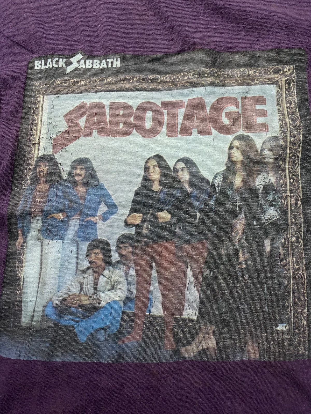Band Tees Rare 80's Black Sabbath Sabotage Rock Tshirt Size US M / EU 48-50 / 2 - 4 Thumbnail