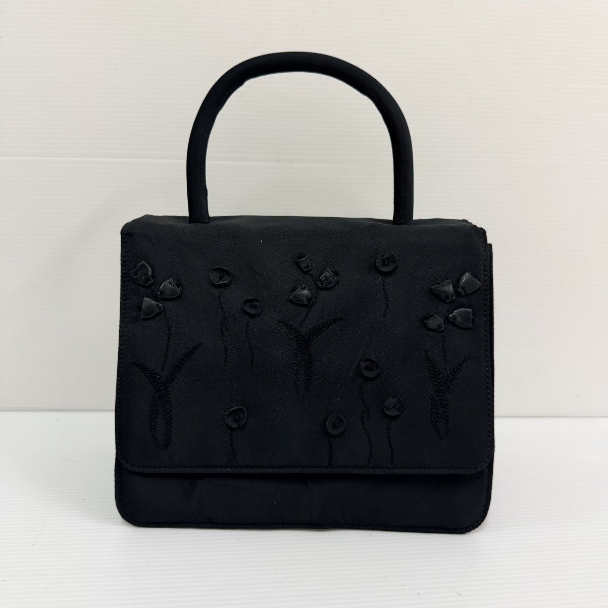 Prada Prada Nylon Black Top Handle Dinner Bag Size ONE SIZE - 1 Thumbnail