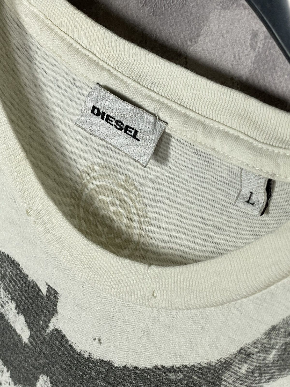 Diesel × Vintage DIESEL AVANT GARDE ZEBRA Y2K CRAZY OVERPRINT SPELL LOGO Tee🦓 Size US L / EU 52-54 / 3 - 8 Thumbnail