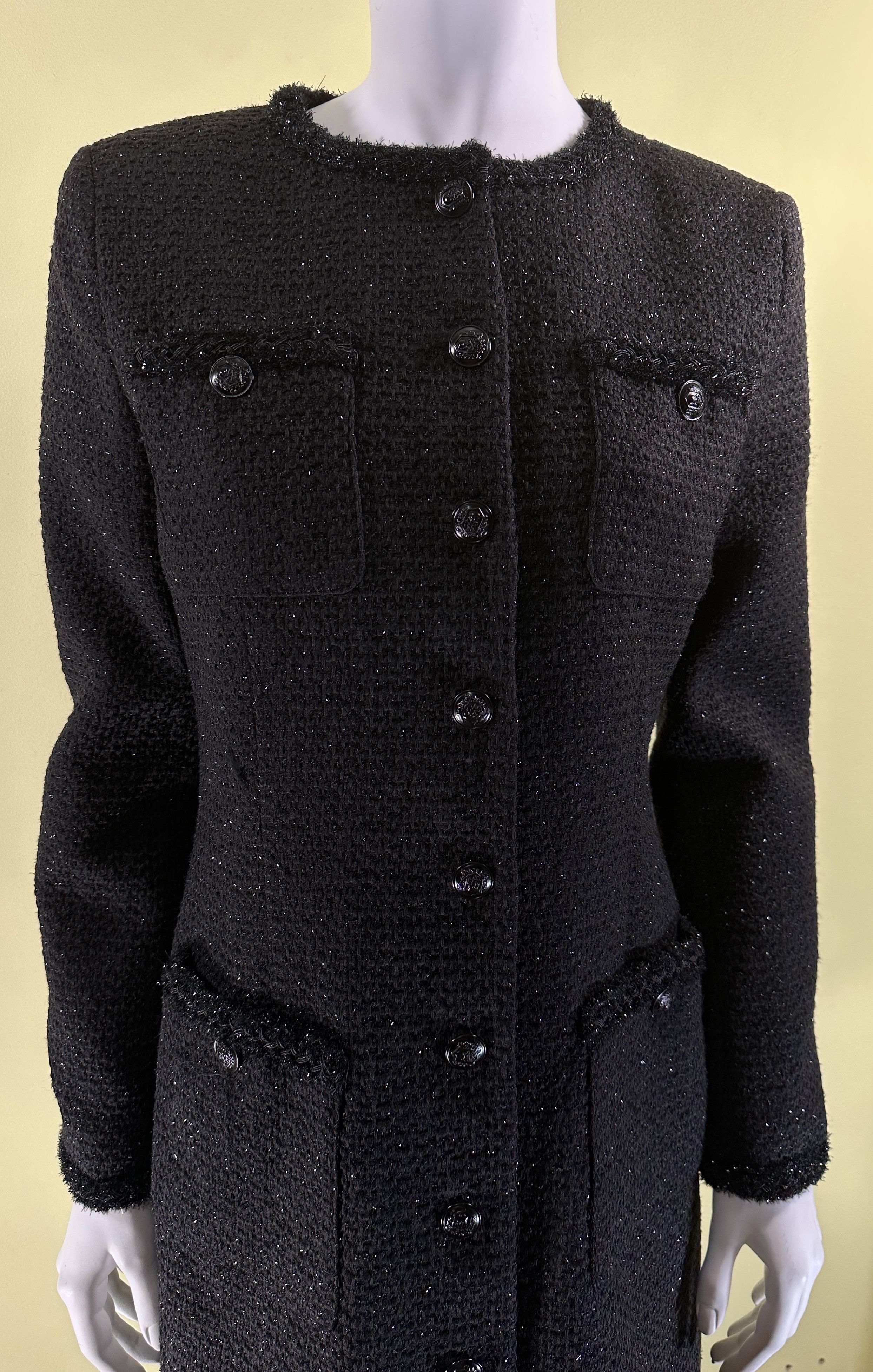 The Kooples Tweed black dress Size S / US 4 / IT 40 - 4 Thumbnail