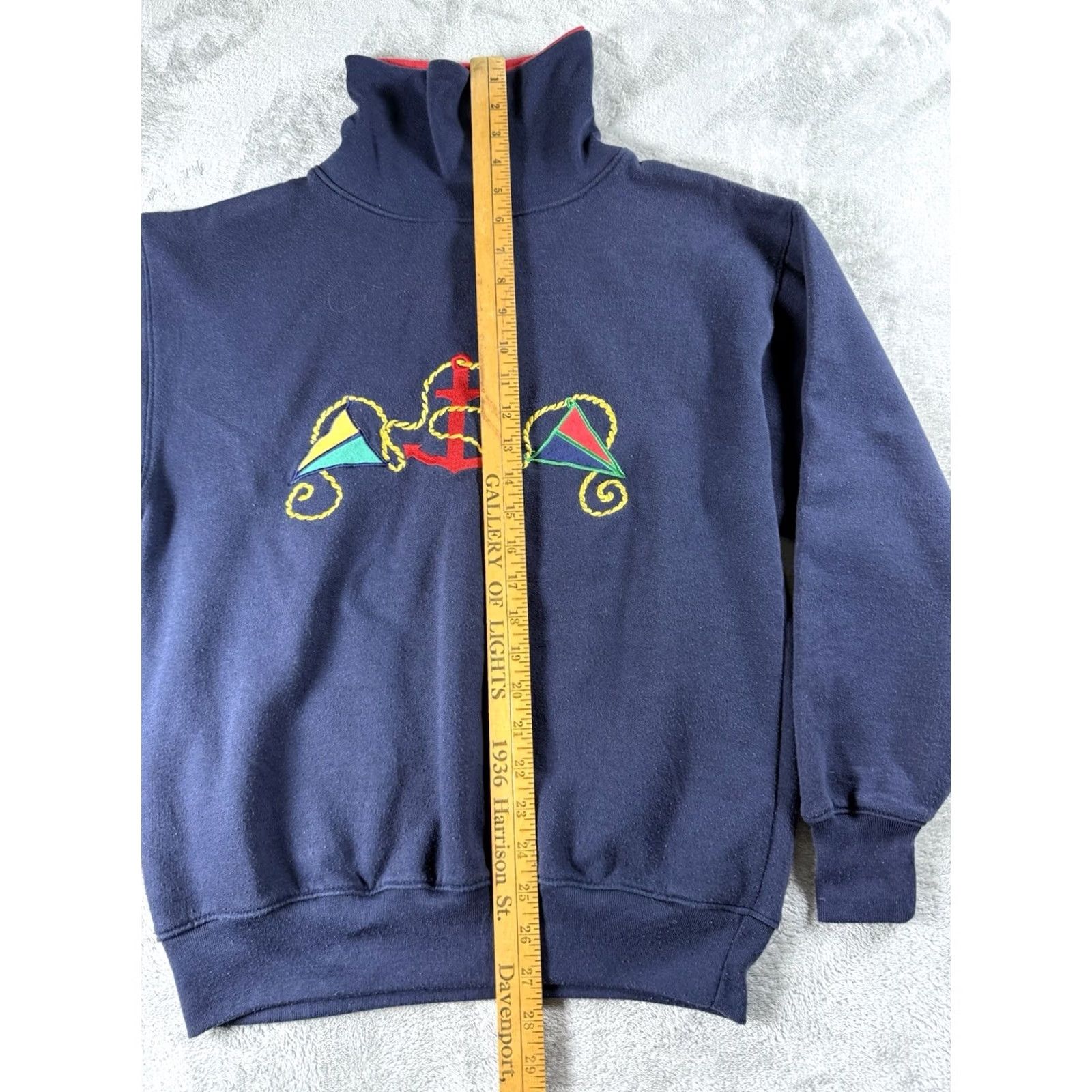 Vintage VINTAGE Nautical Sweatshirt Womens Small Mom Core Grandmother Core Mock Size S / US 4 / IT 40 - 4 Thumbnail