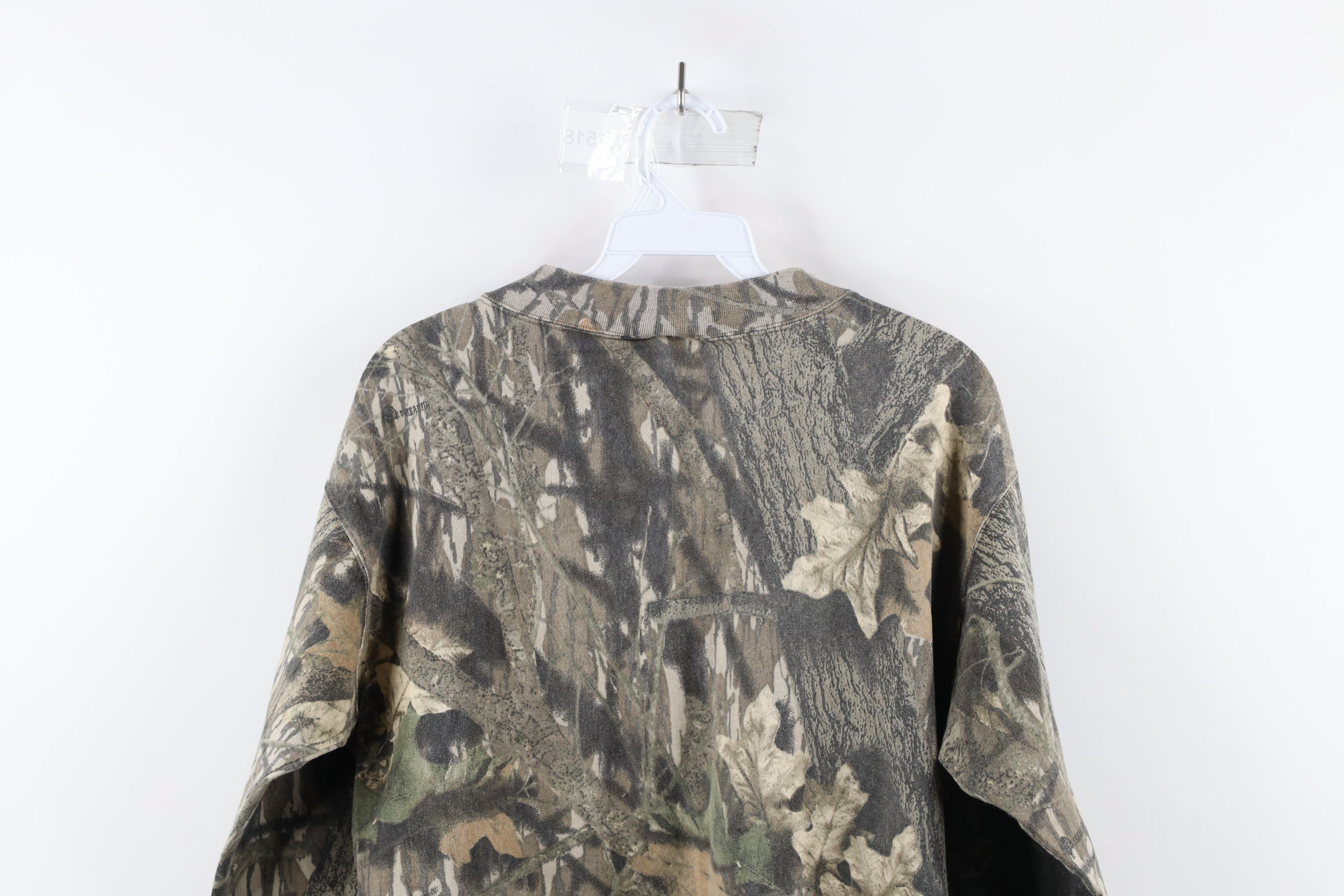 Mossy Oaks × Vintage Vintage 80s Mossy Oak Camouflage Long Sleeve Henley T-Shirt Size US M / EU 48-50 / 2 - 6 Thumbnail