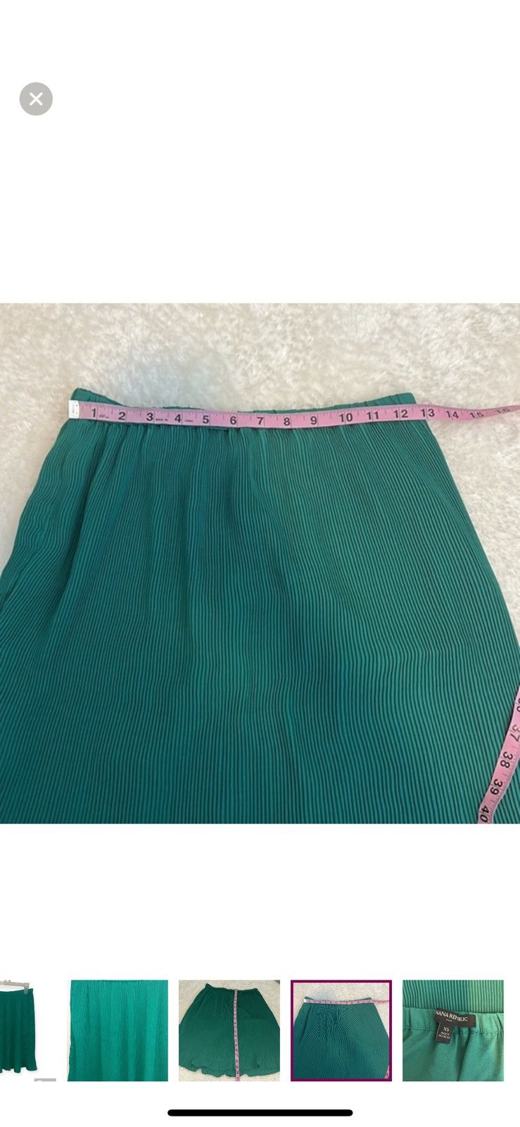 Banana Republic Banana republic xs pleated green skirt Size 26" / US 2 / IT 38 - 5 Thumbnail