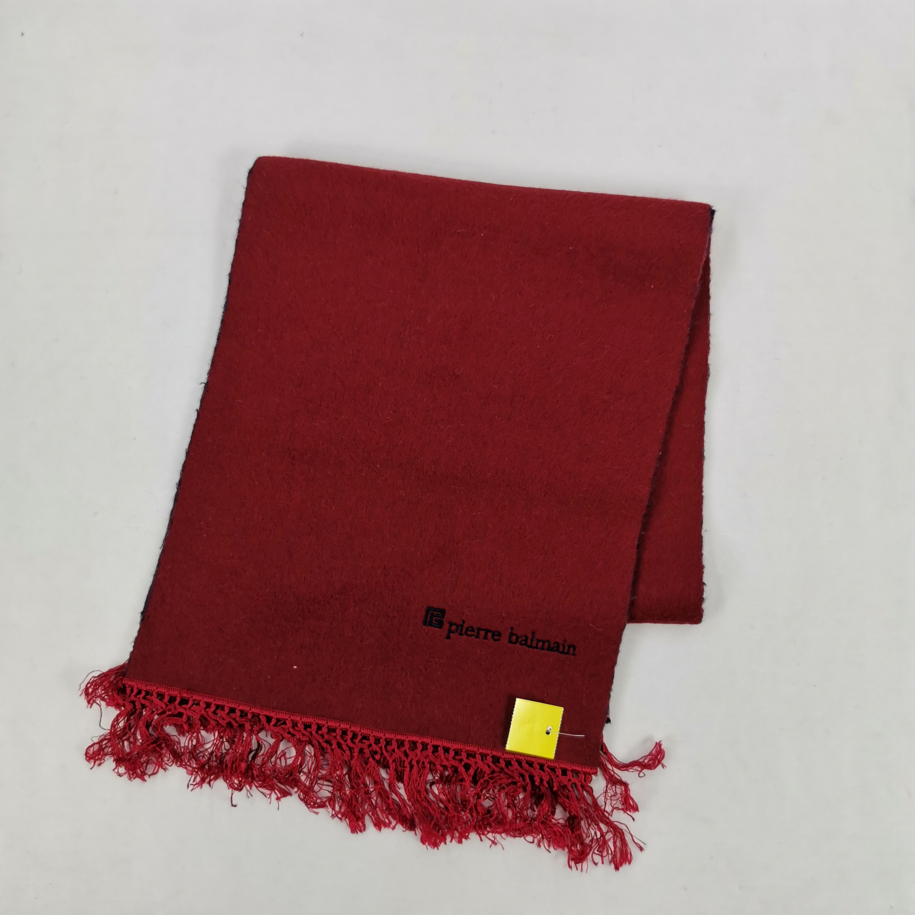 Japanese Brand Vintage Pierre Balmain Wool Scarf Muffler Winter - . Size ONE SIZE - 3 Thumbnail