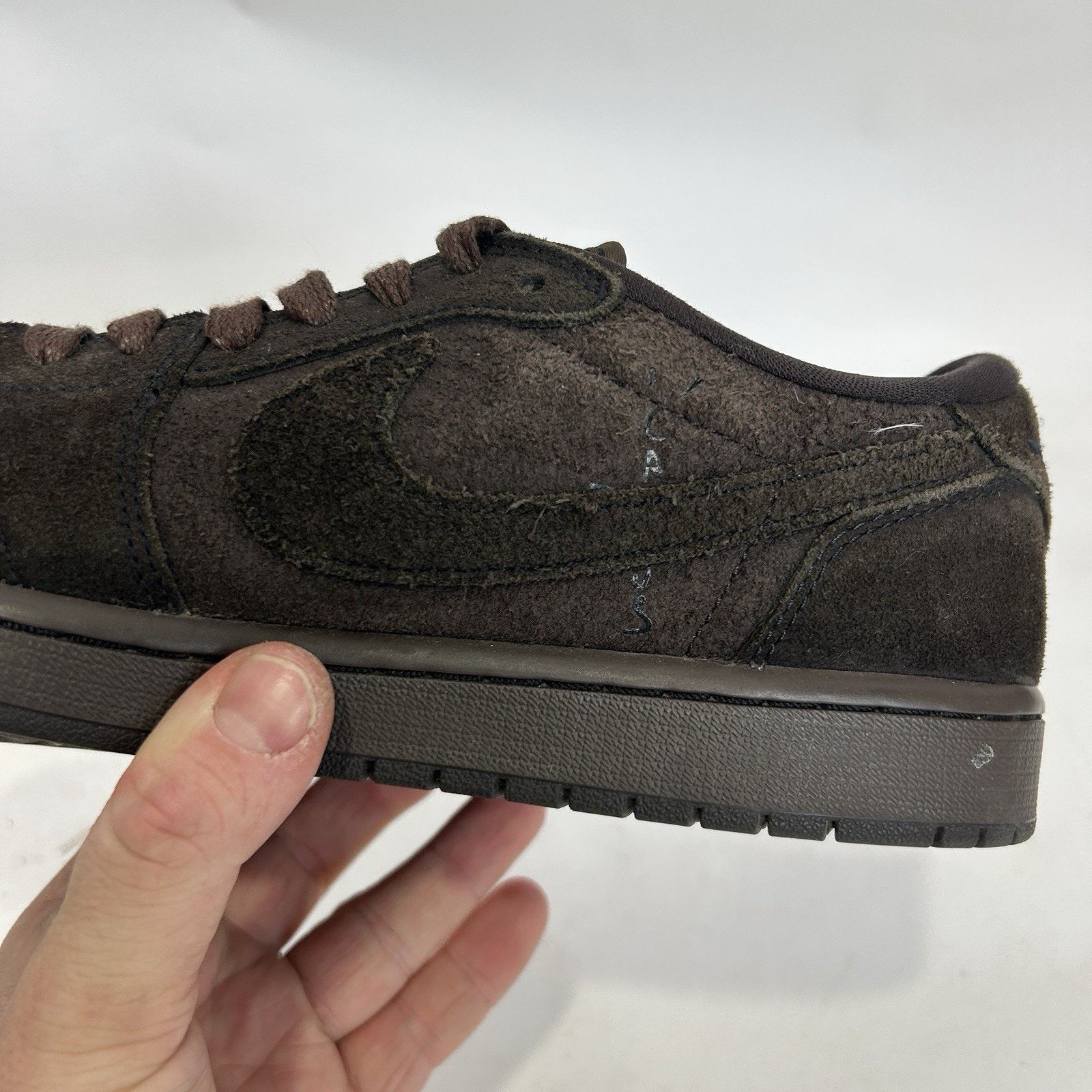 Jordan Brand Travis Scott X Nike Air Jordan 1 Low OG SP “Velvet Brown” Size US 10.5 / EU 43-44 - 9 Thumbnail