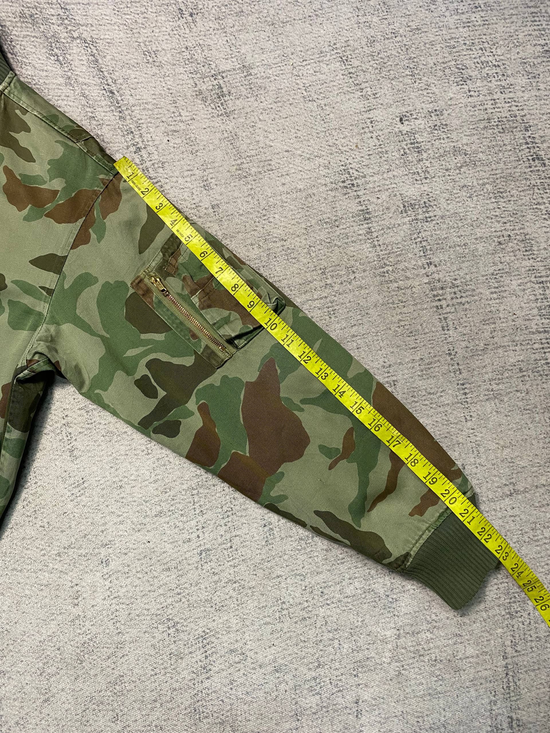 Vintage Vintage 80s Reversible MA-1 Bomber Jacket Camo/Sage Green Size US M / EU 48-50 / 2 - 14 Thumbnail