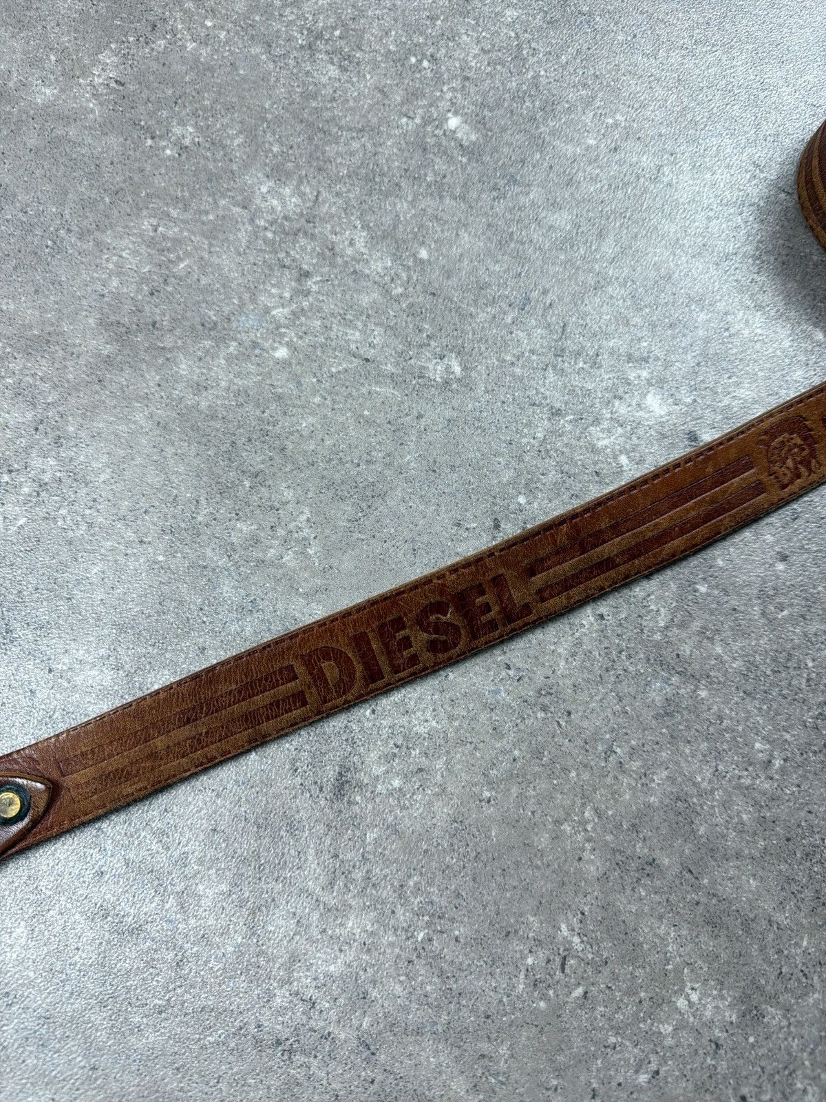 Diesel Vintage Leather Diesel Belt Size ONE SIZE - 3 Thumbnail