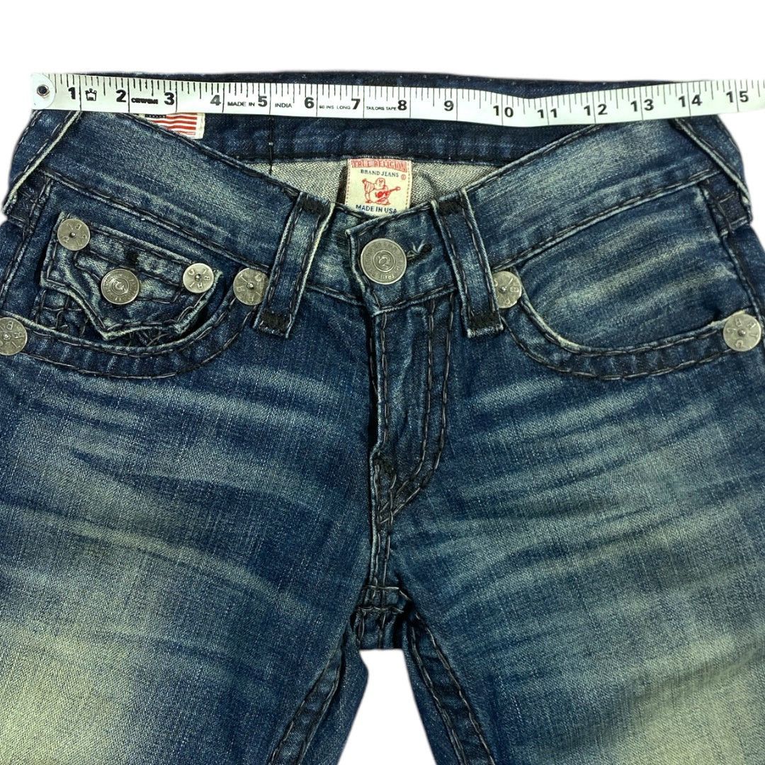True Religion × Vintage TRUE RELIGION CONTRAST STITCH DENIM JEANS [30-28] Size US 30 / EU 46 - 5 Thumbnail