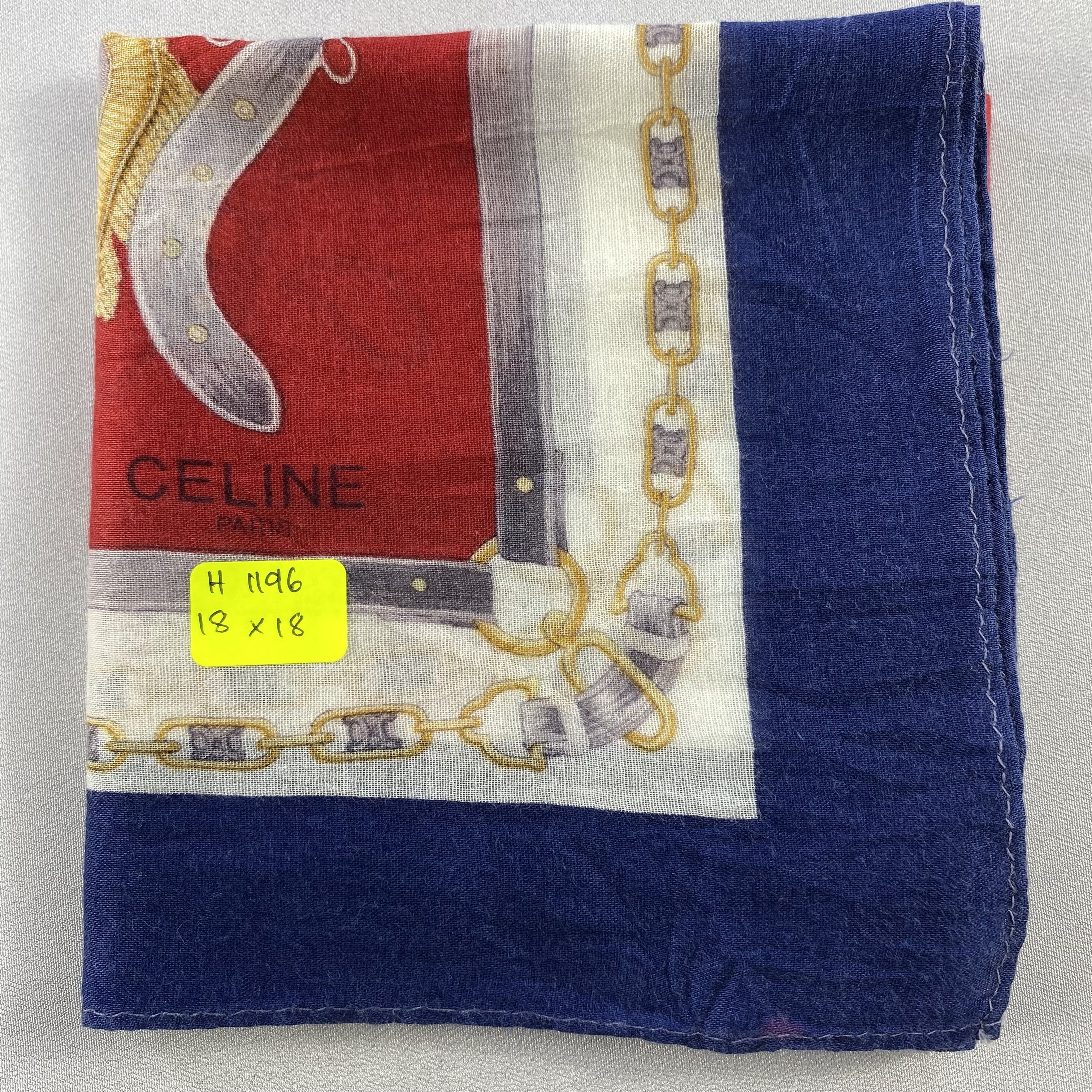 Celine × Vintage Celine Bandana/ Handkerchief / Neckerchief Size ONE SIZE - 9 Thumbnail