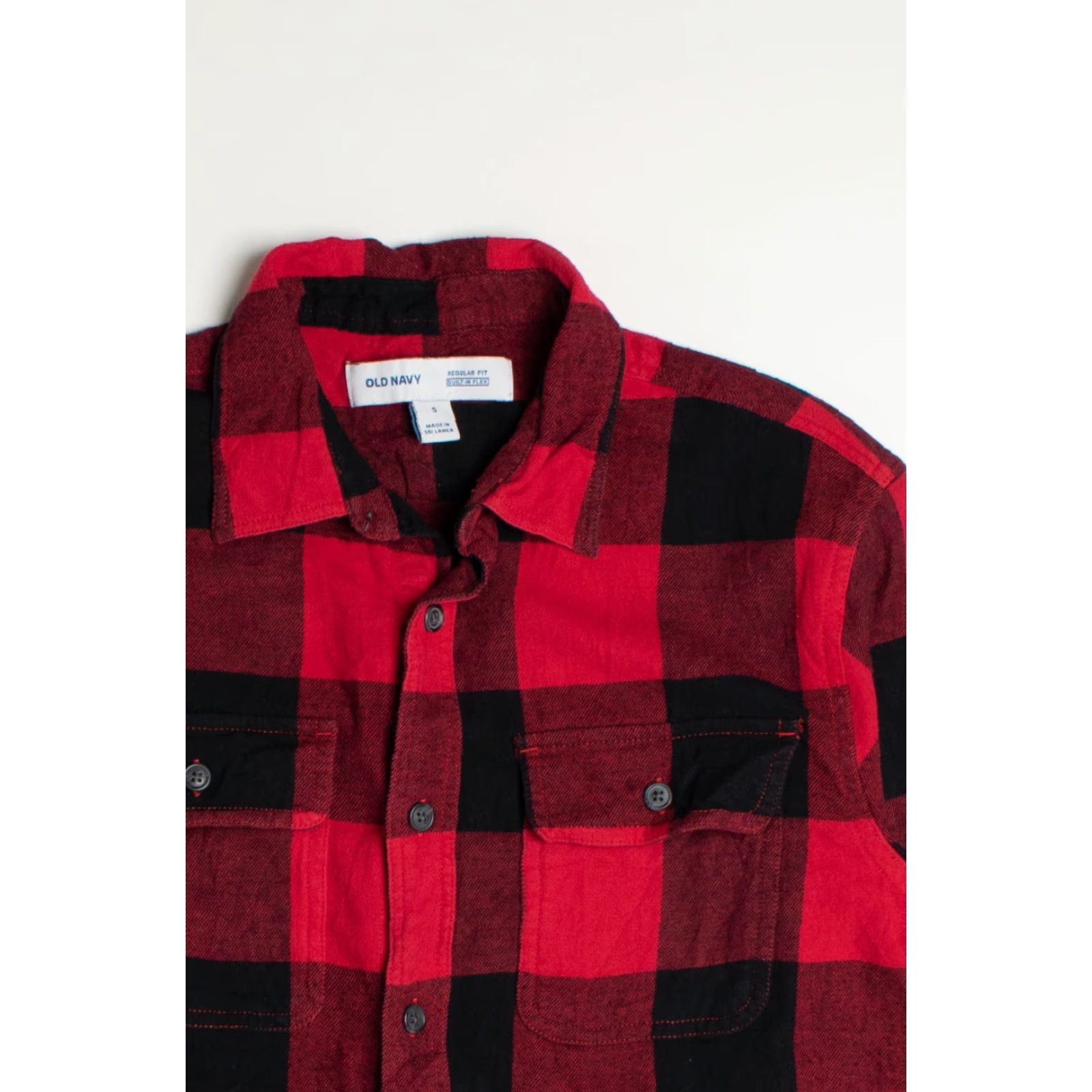 Old Navy VINTAGE Old Navy Shirt Small Red Flannel Long Sleeve Button-Up Plaid Cotton Mens Womens Girls Boys Size US S / EU 44-46 / 1 - 2 Thumbnail