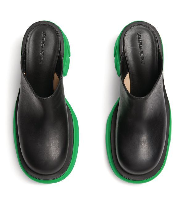 Bottega Veneta o1bcso1str0924 Flash in Green/Black Size US 8 / IT 38 - 2 Thumbnail