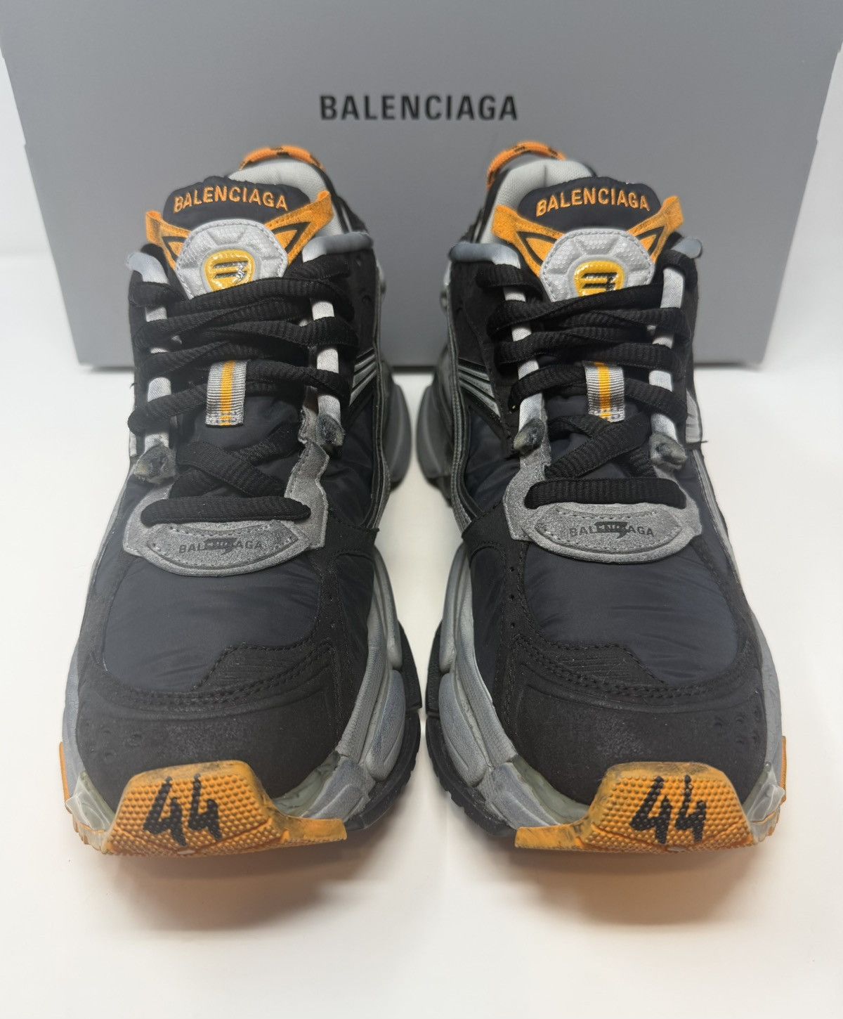Balenciaga Balenciaga Runner Sneaker Black/Orange Size US 11 / EU 44 - 2 Thumbnail