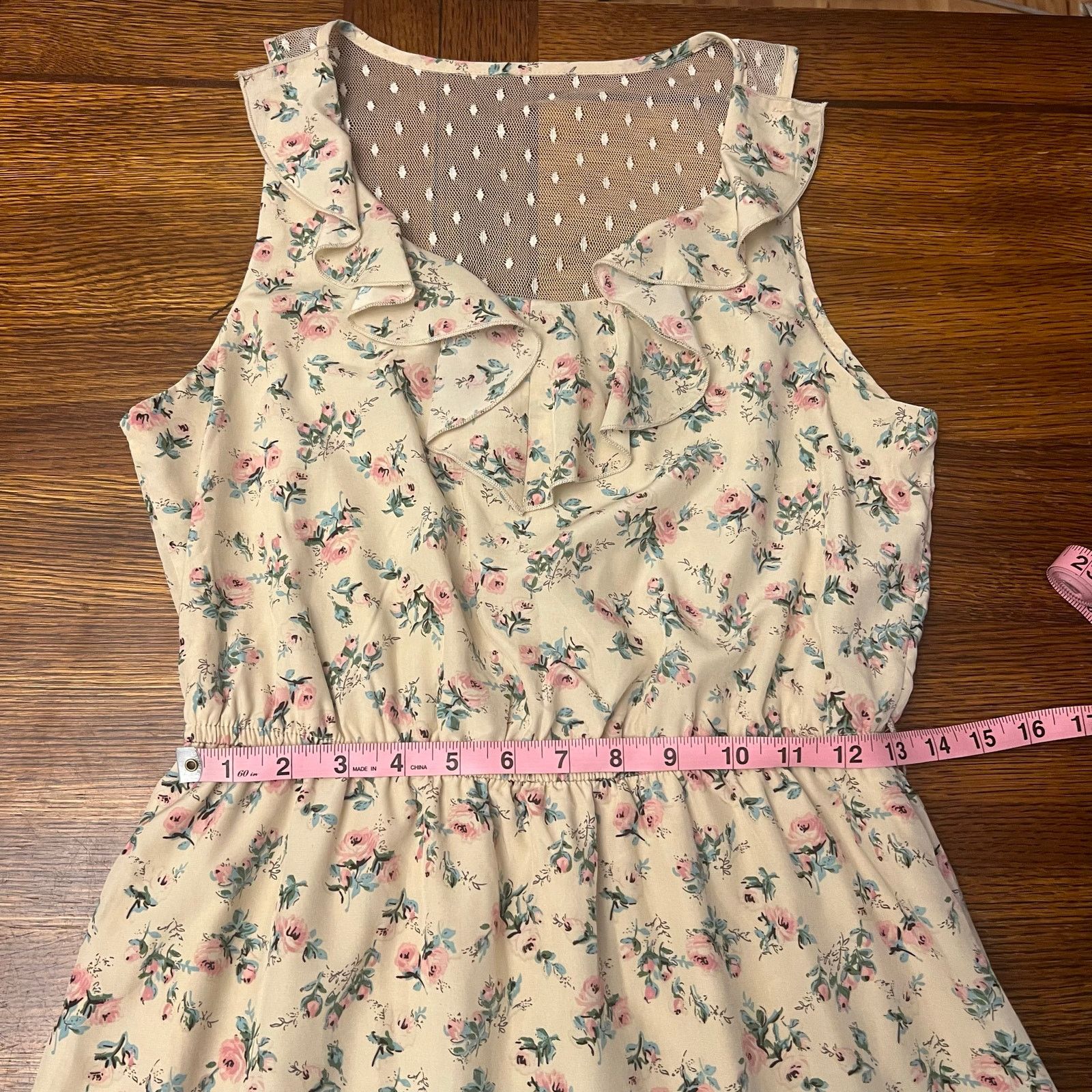 Other NWT Maurices Lightweight Mesh Ruffle Dress Medium Floral Size M / US 6-8 / IT 42-44 - 8 Thumbnail