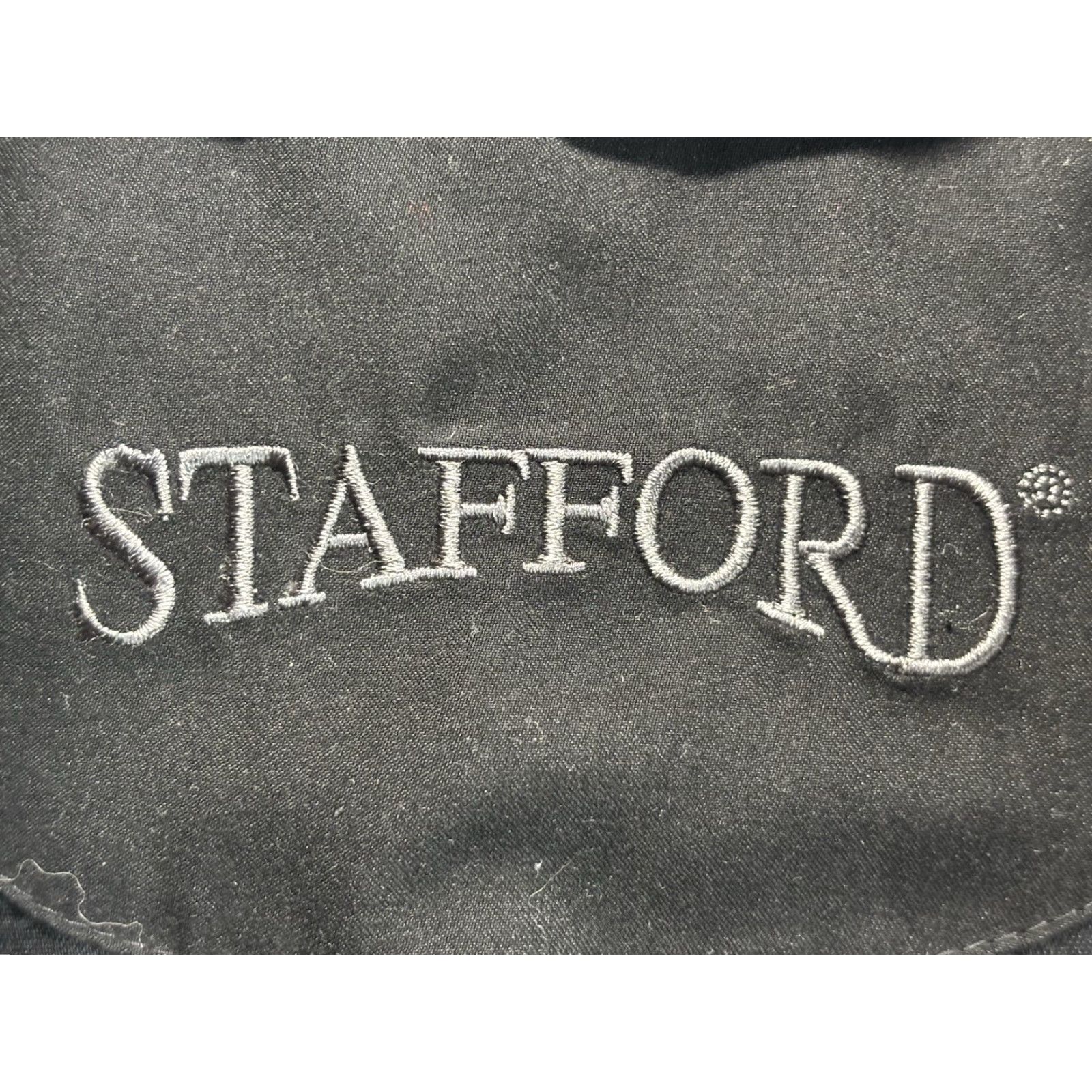 Stafford Stafford Trench Coat Men’s 38R Black Removable Lining Belt Long Coat Classic Career Department Men Style Trench Coat Size 38 Black Color Size US XXS / EU 40 - 7 Thumbnail