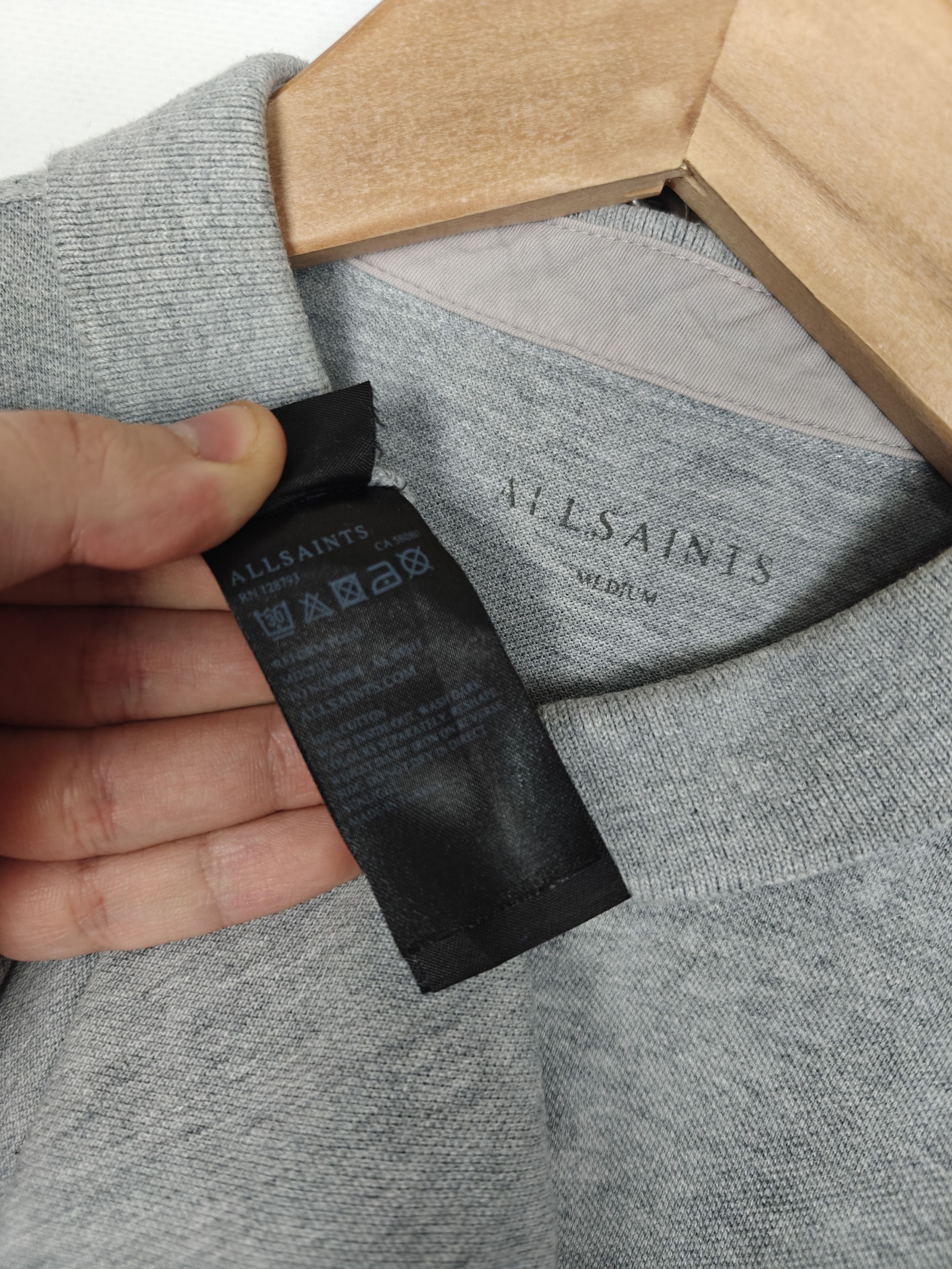 Allsaints Allsaints Polo T-Shirt Reform Gray Small Logo size M Size US M / EU 48-50 / 2 - 8 Thumbnail