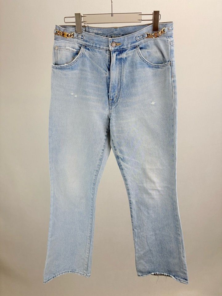 Celine Celine Light Wash Chain Detail Jeans Size 31 Size 31" - 1 Thumbnail