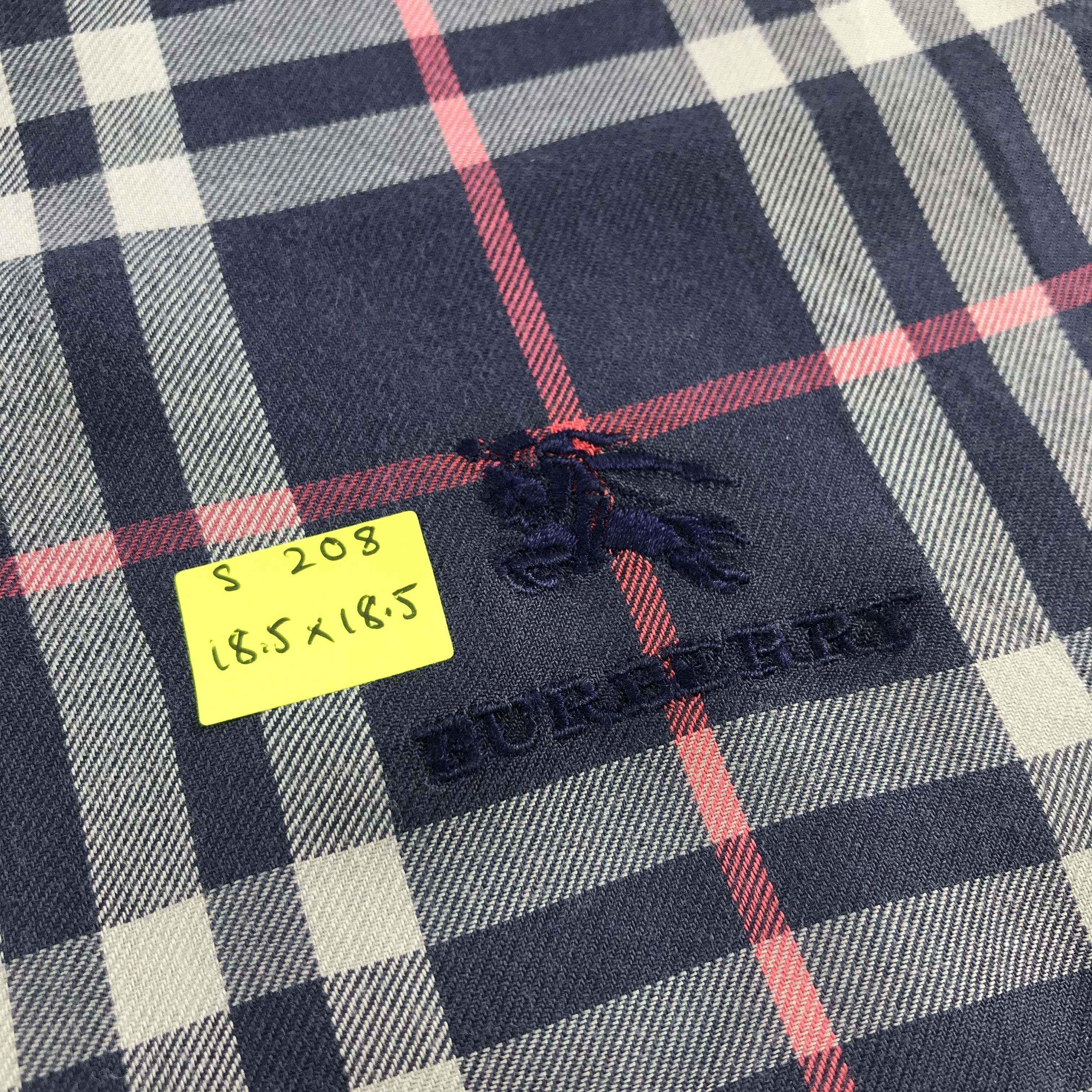 Burberry × Vintage Burberry Bandana / Handkerchief / Neckerchief - S208 Size ONE SIZE - 6 Thumbnail