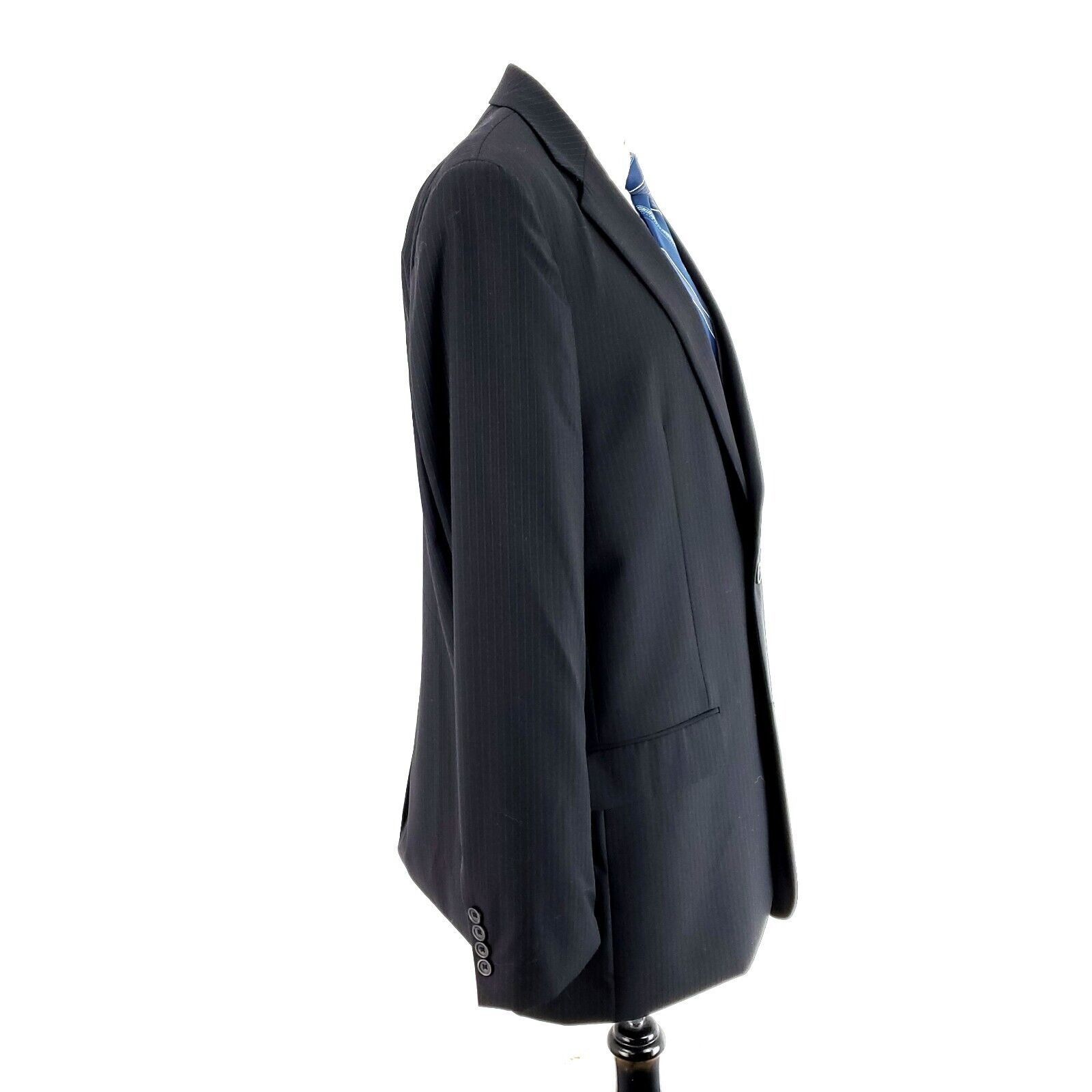 Joseph & Feiss Joseph & Feiss Wool 2 Button 2 Piece Suit 42L Charcoal Gray Size 42L - 7 Thumbnail