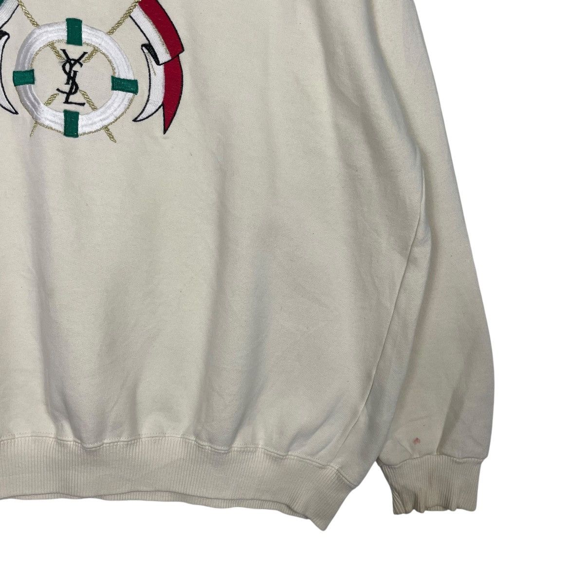 Yves Saint Laurent Vintage Yves Saint Laurent Big Logo Sweatshirt Size US M / EU 48-50 / 2 - 4 Thumbnail