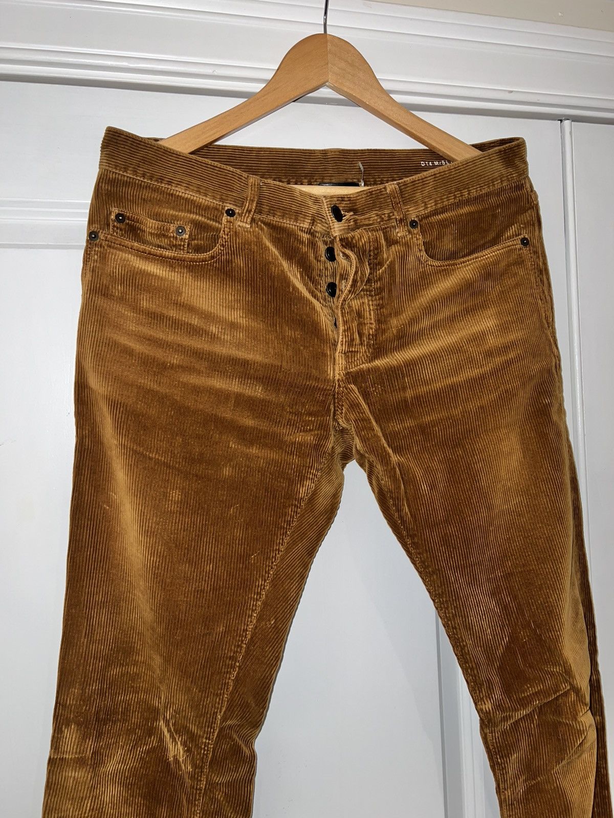 Saint Laurent Paris *RARE* FW18 Gold Corduroy Pants 31 Hedi Slimane Cords Hedi Size US 31 - 1 Thumbnail