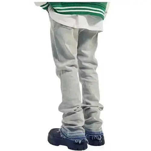 VIBE Blue Light Wash Stacked Denim Jeans Size US 32 / EU 48 - 4 Thumbnail
