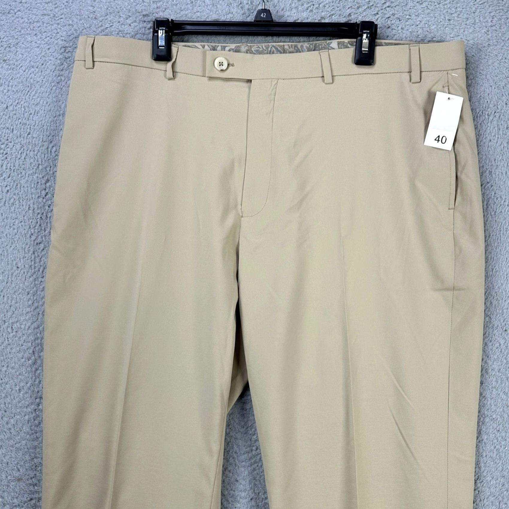 Banana Republic Banana Republic Gavin Mens Chino Pants 40X32 Tan Straight Fit Casual Pockets NEW Size US 40 / EU 56 - 4 Thumbnail