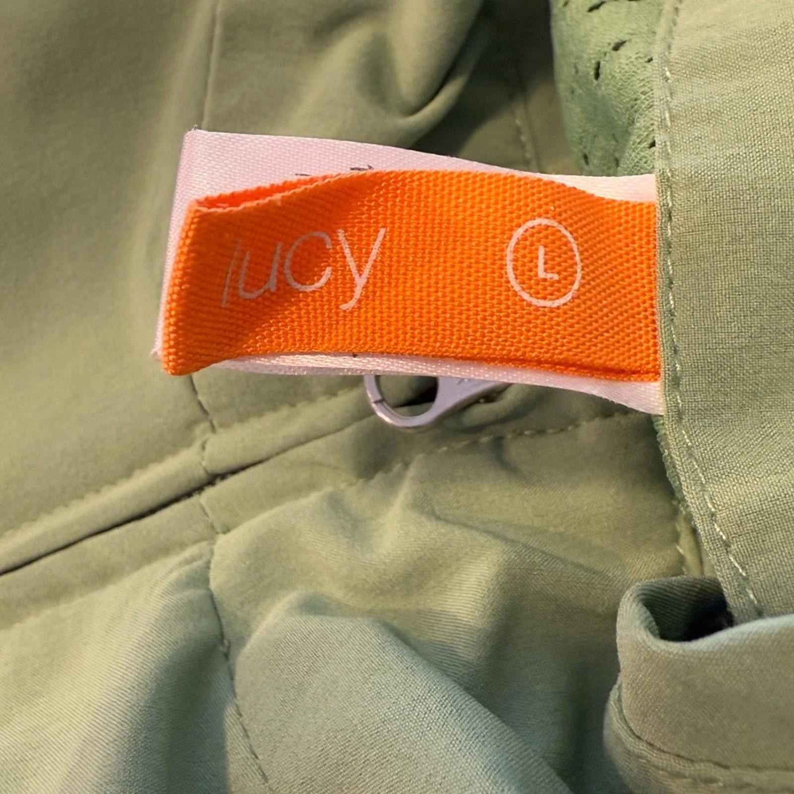 Lucky Brand Lucy spring green 2 way zip windbreaker jacket SZ LG Size L / US 10 / IT 46 - 9 Thumbnail