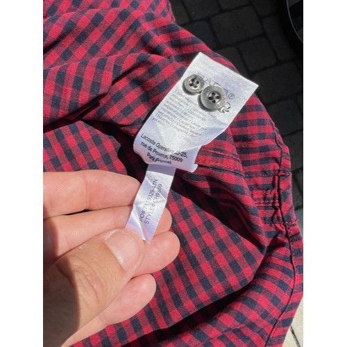 Lacoste Lacoste Mens Regular Fit Red & Black Checkered Button-Down S Size US M / EU 48-50 / 2 - 5 Thumbnail