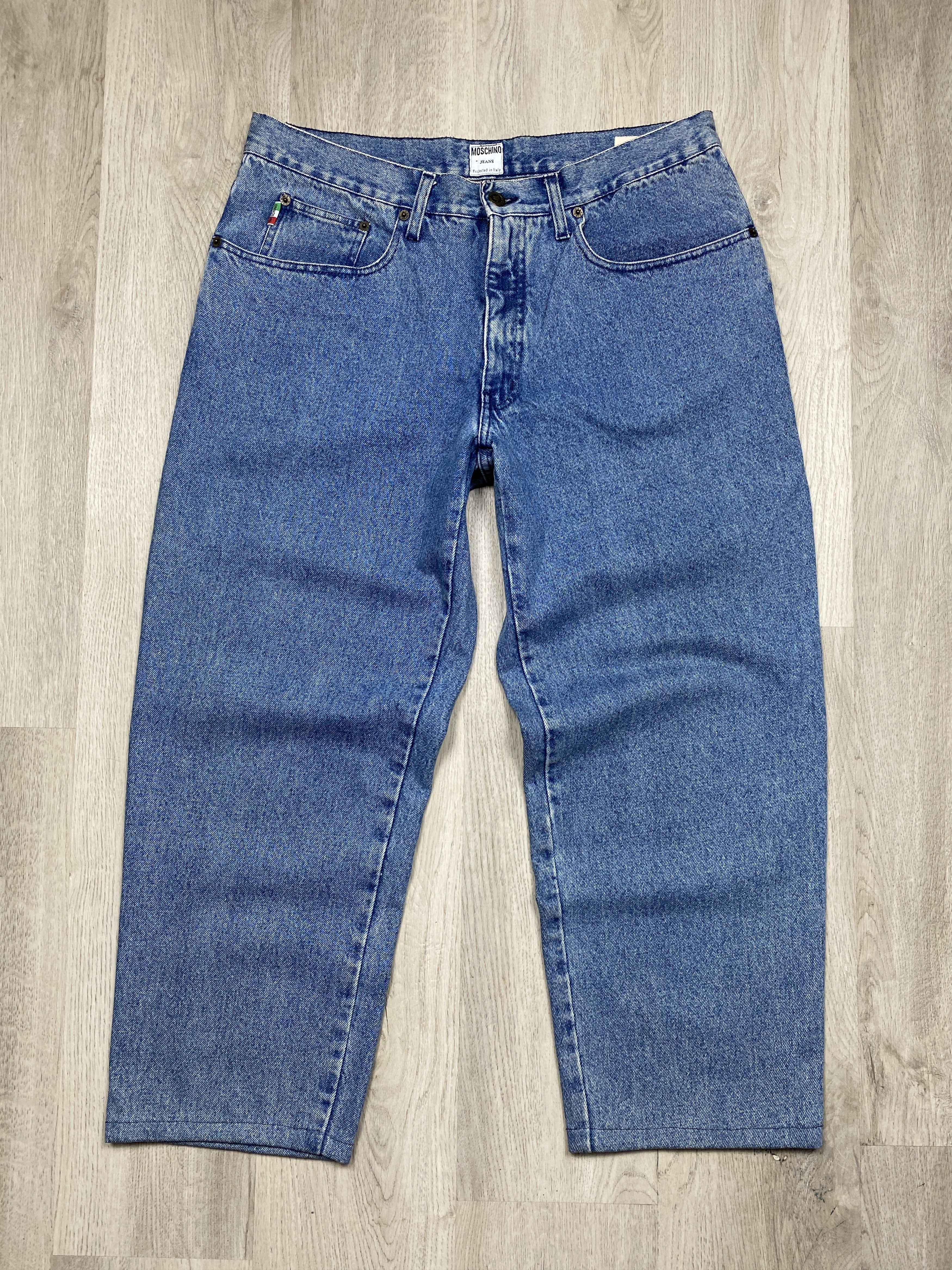 Moschino Moschino 90s Vintage Mens Baggy Denim Pants Jeans Size US 40 / EU 56 - 4 Thumbnail