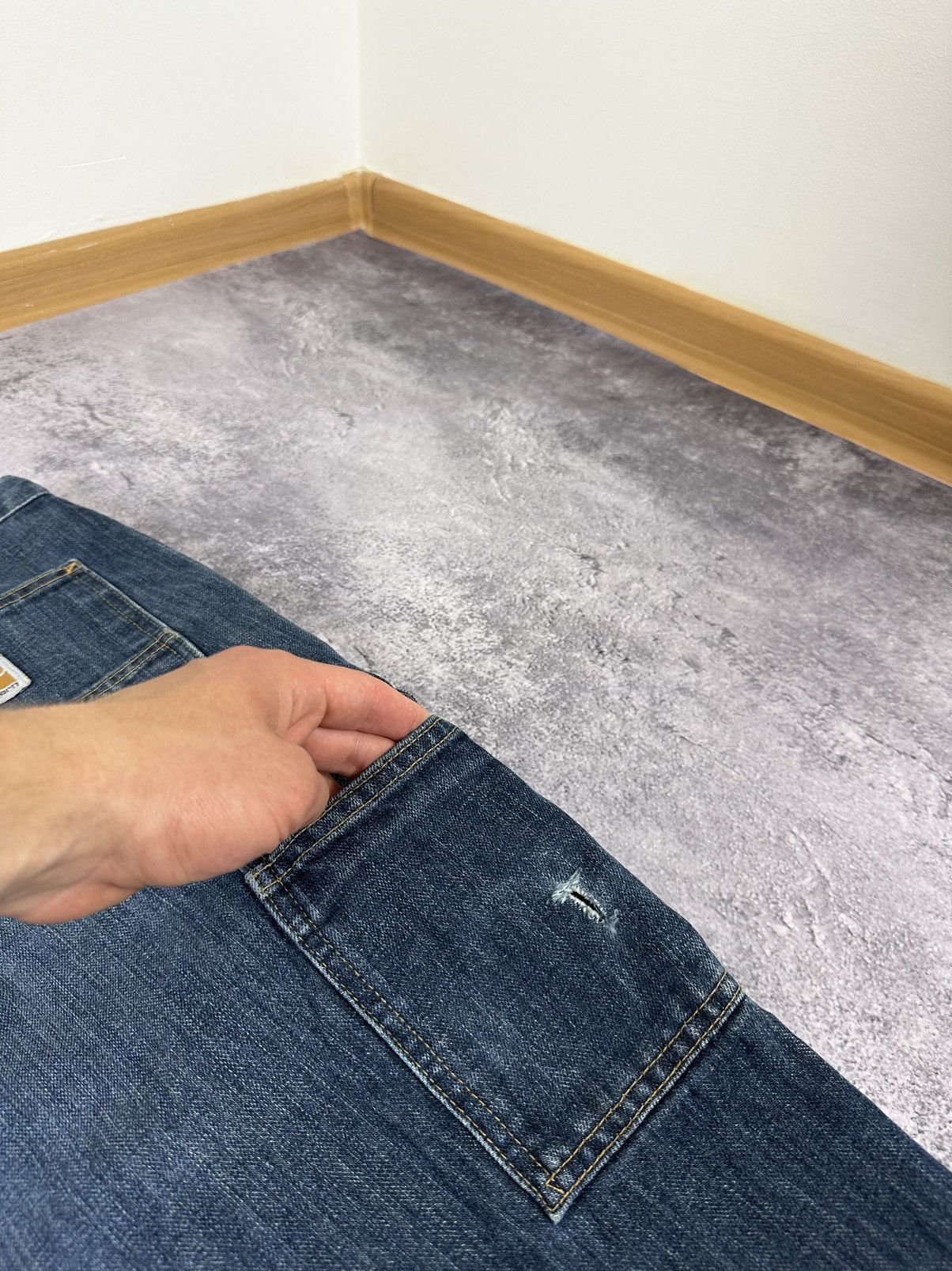Carhartt Vintage Carhartt Denim Carpenter Cargo Hype USA Work Pants Size US 36 / EU 52 - 8 Thumbnail