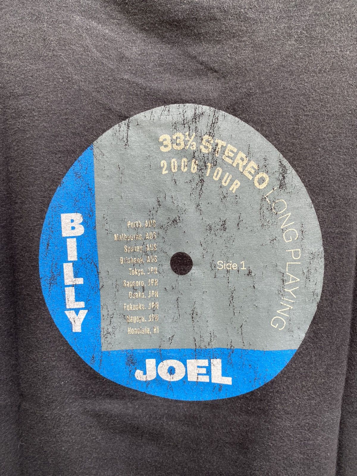 Band Tees Billy Joel 33 % Stereo Long Playing 2006 Tour Size US S / EU 44-46 / 1 - 16 Thumbnail