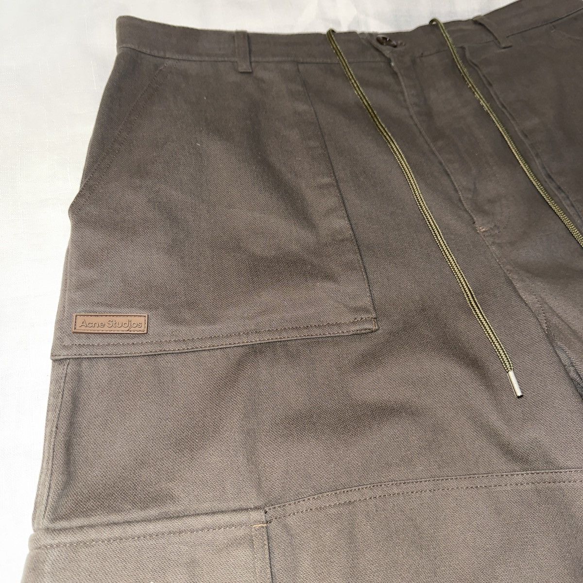 Acne Studios Acne Studios Twill Cargo Trouser - Khaki/Green 52 Size US 36 / EU 52 - 5 Thumbnail