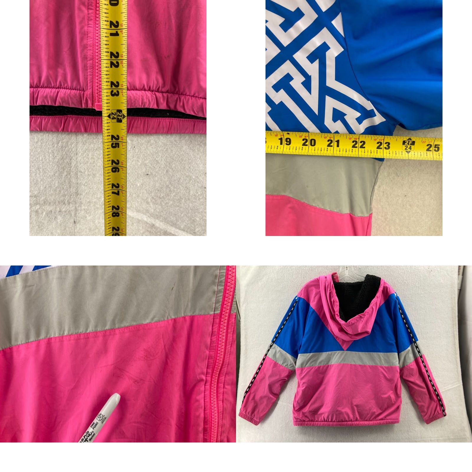 Victoria's Secret Victoria's Secret PINK Color Block Pullover Sherpa Lined Size L / US 10 / IT 46 - 8 Thumbnail