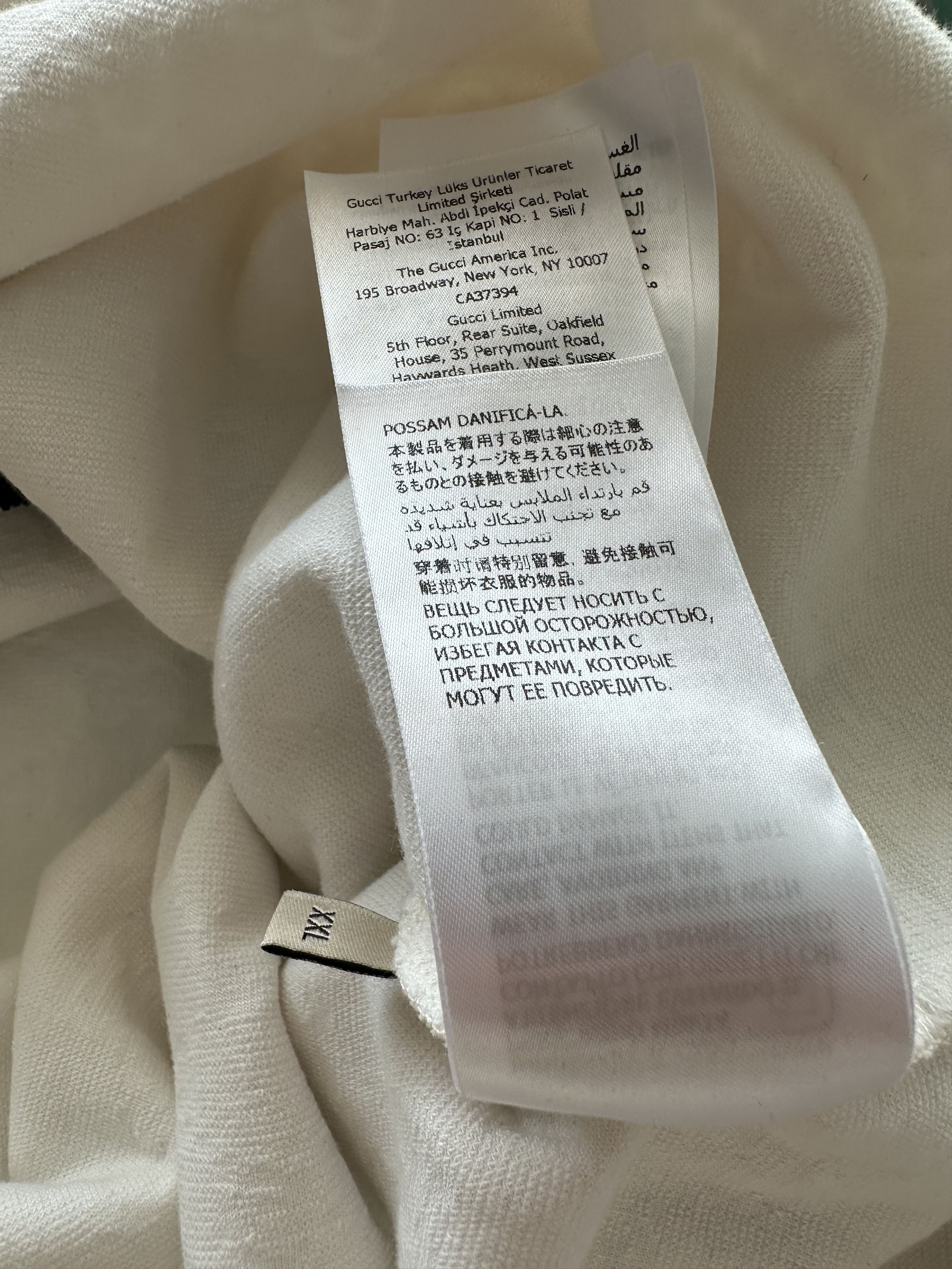 Gucci White GG Monogram Striped Terry Cloth Longsleeve Polo Shirt Size US XXL / EU 58 / 5 - 9 Thumbnail