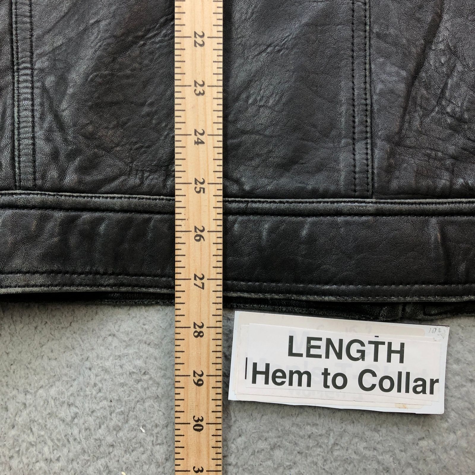Alfani Alfani Genuine Leather Motorcycle Jacket Men Medium M Black Size US M / EU 48-50 / 2 - 14 Thumbnail
