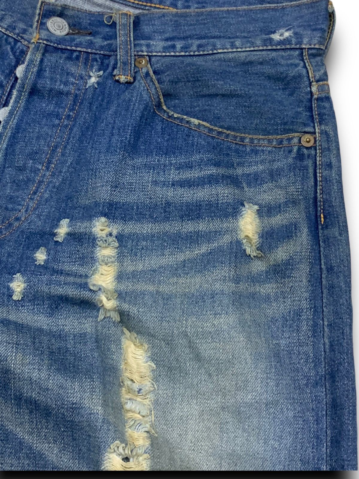 Hysteric Glamour HYSTERIC GLAMOUR DISTRESSED DENIM JAPANESE BRANDS JEANS Size US 34 / EU 50 - 10 Thumbnail